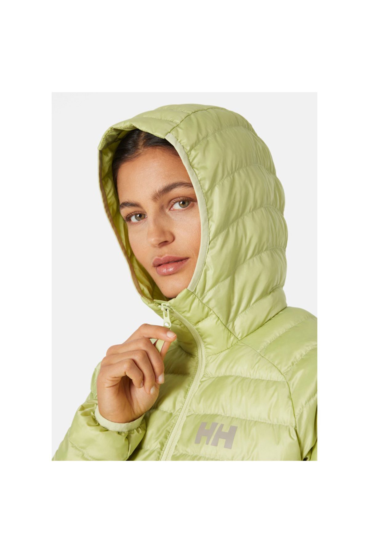 Helly Hansen W Banff Hooded Insulator Kadın Yeşil Mont 63252-498