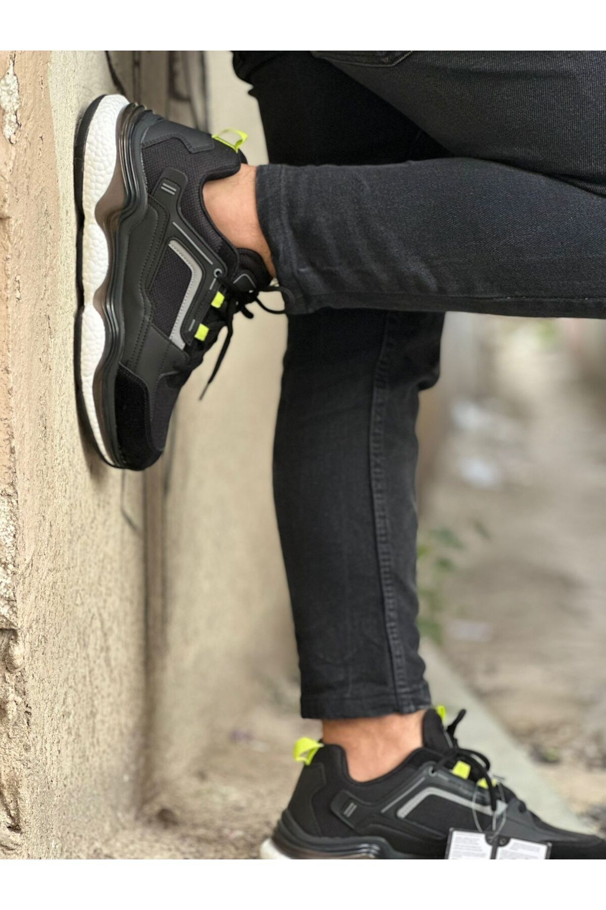DUNLOP DNP-2469-Siyah Yesil-ERKEK SPOR AYAKKABI