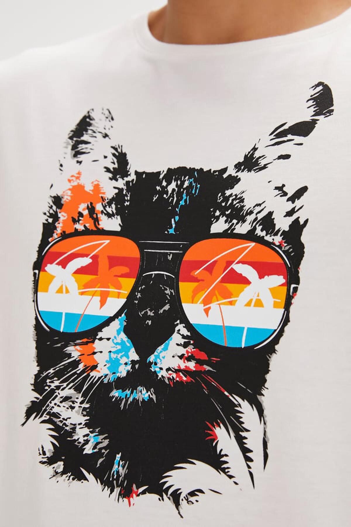 Bad Bear Manx Erkek Beyaz T-Shirt 24.01.07.011-C04