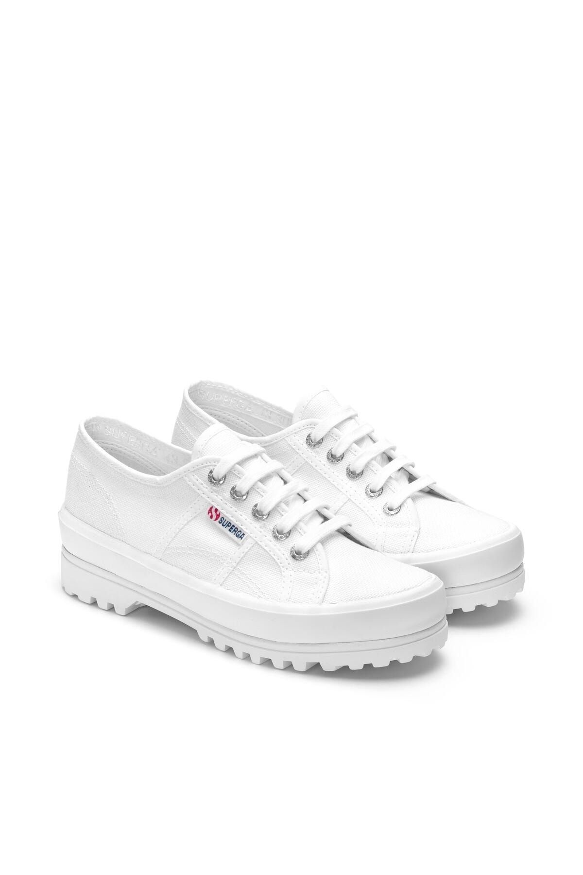Superga 2555 Alpina Unisex Beyaz Platform Sneaker