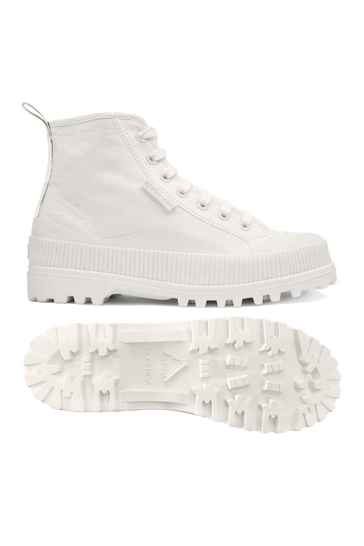 SUPERGA 2469 Alpina Wave Tape Unisex Beyaz Bilekli Sneaker