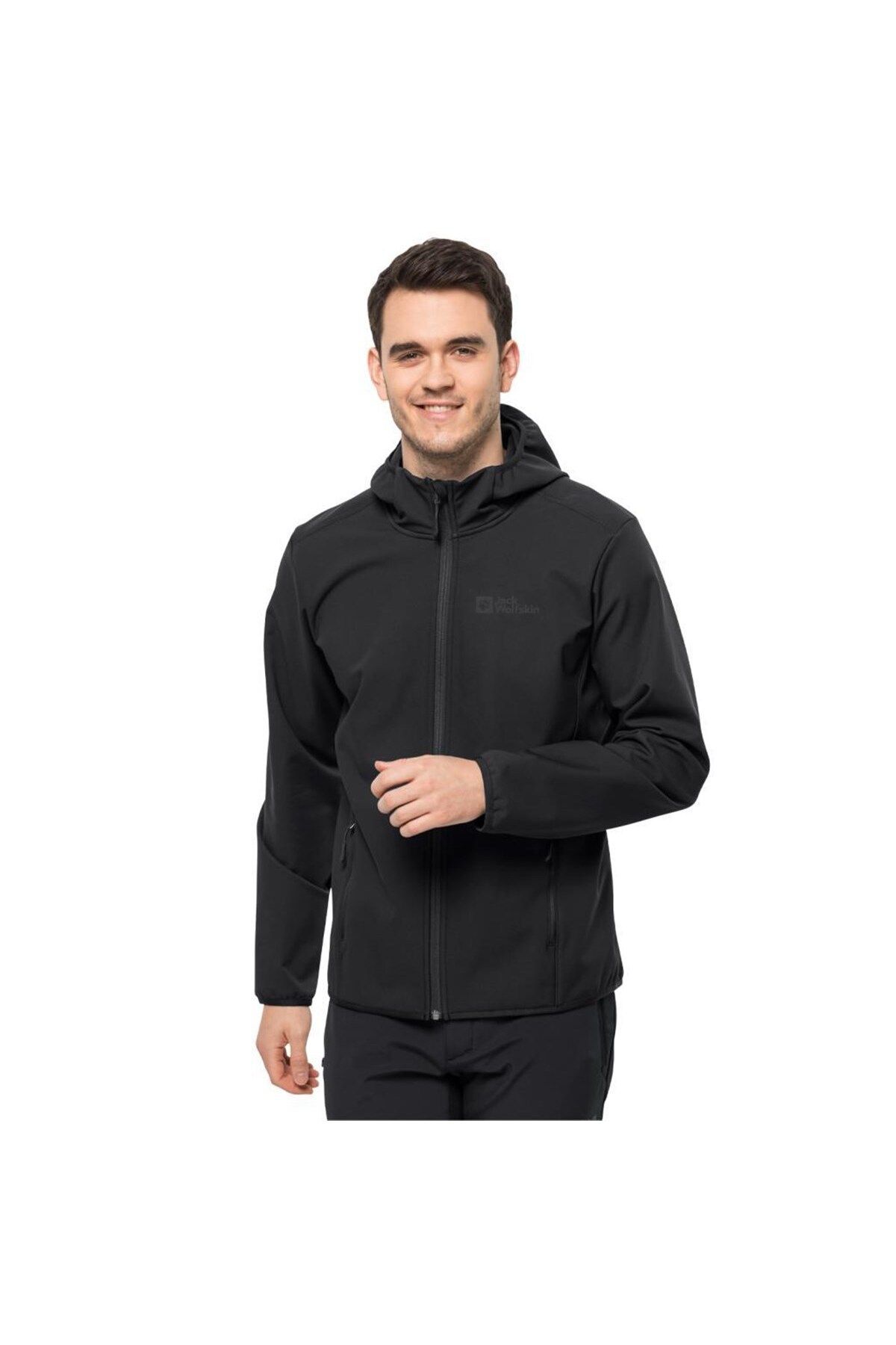 JACK WOLFSKİN BORNBERG HOODY 1307471-6000 ERKEK Siyah Mont&Ceket