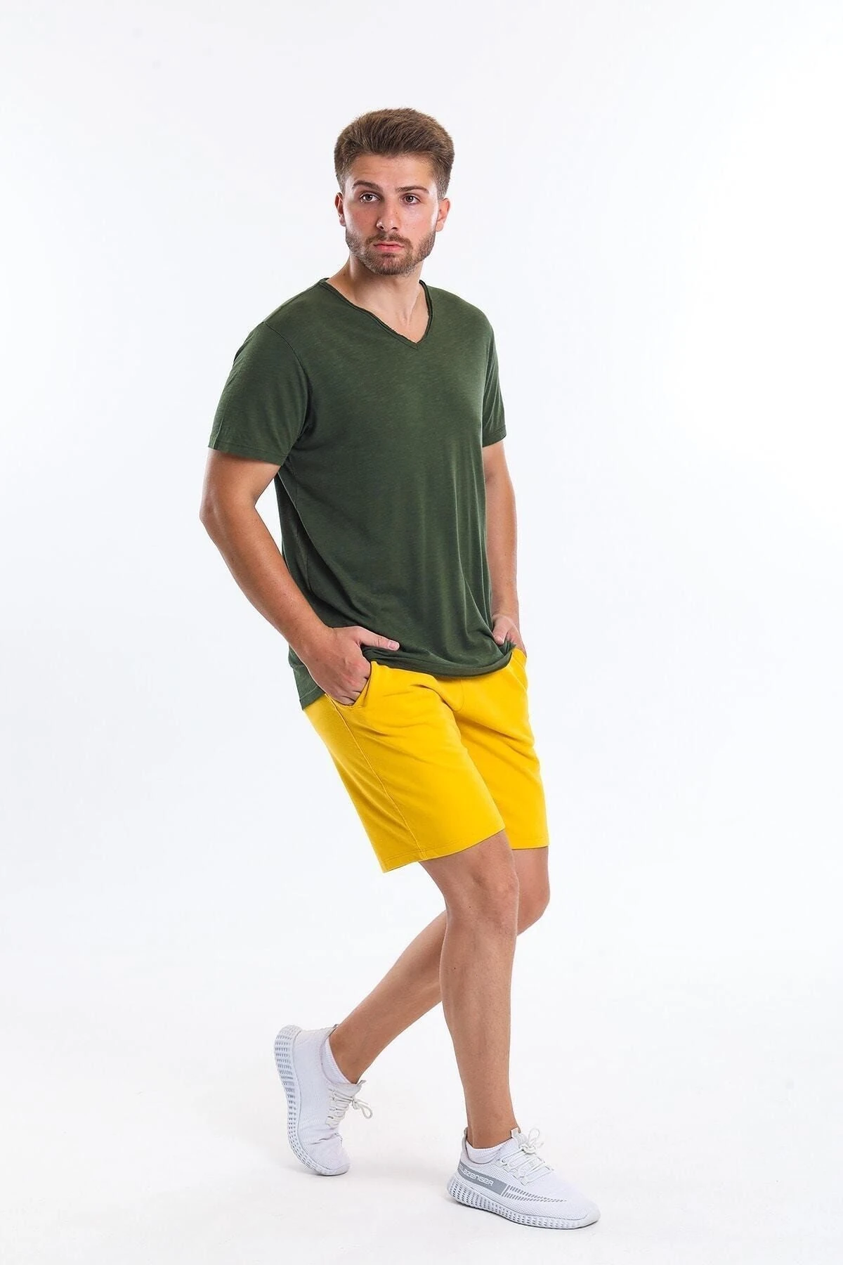 Superfly 22589-MEN Tshirt K.haki Erkek Kisa Kol T-Shirt