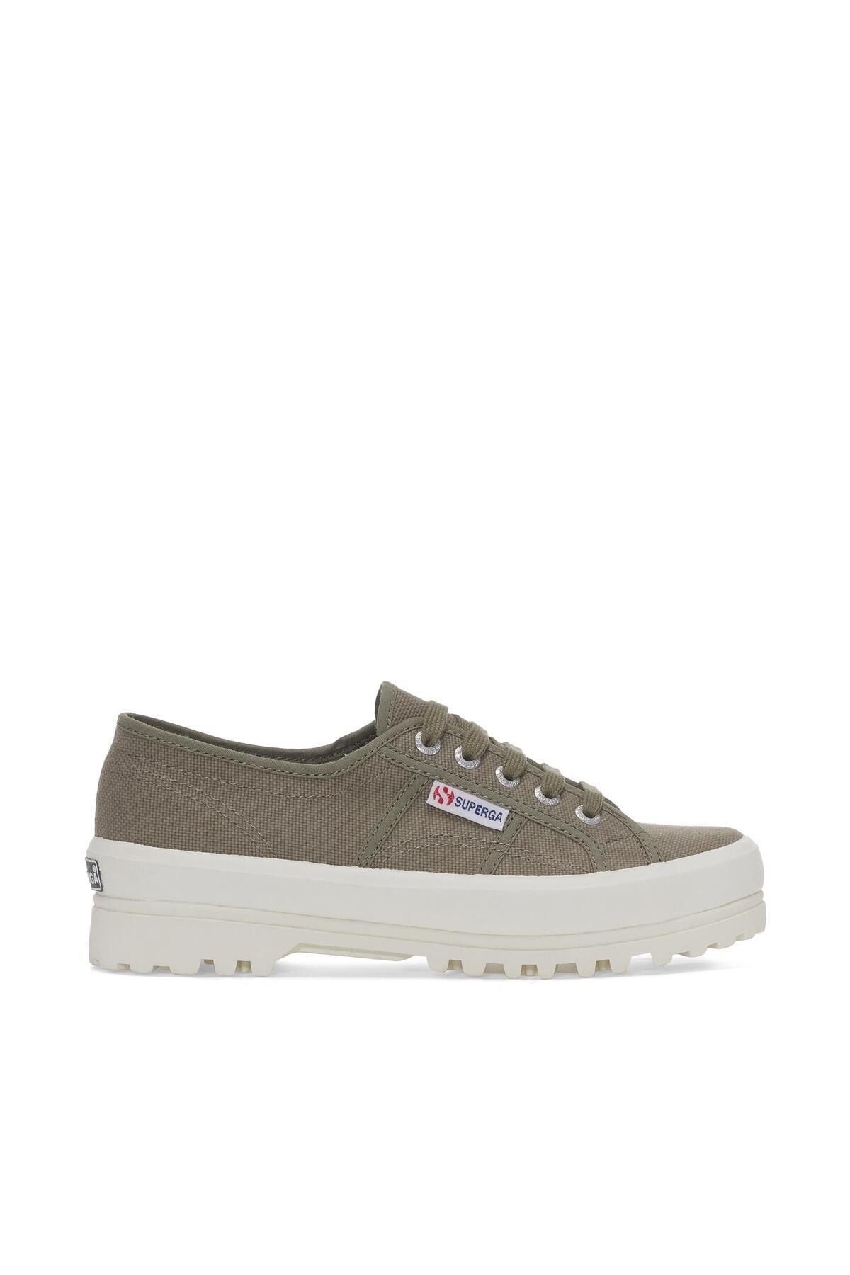 Superga 2555 Alpina Unisex Safari Yeşil Platform Sneaker