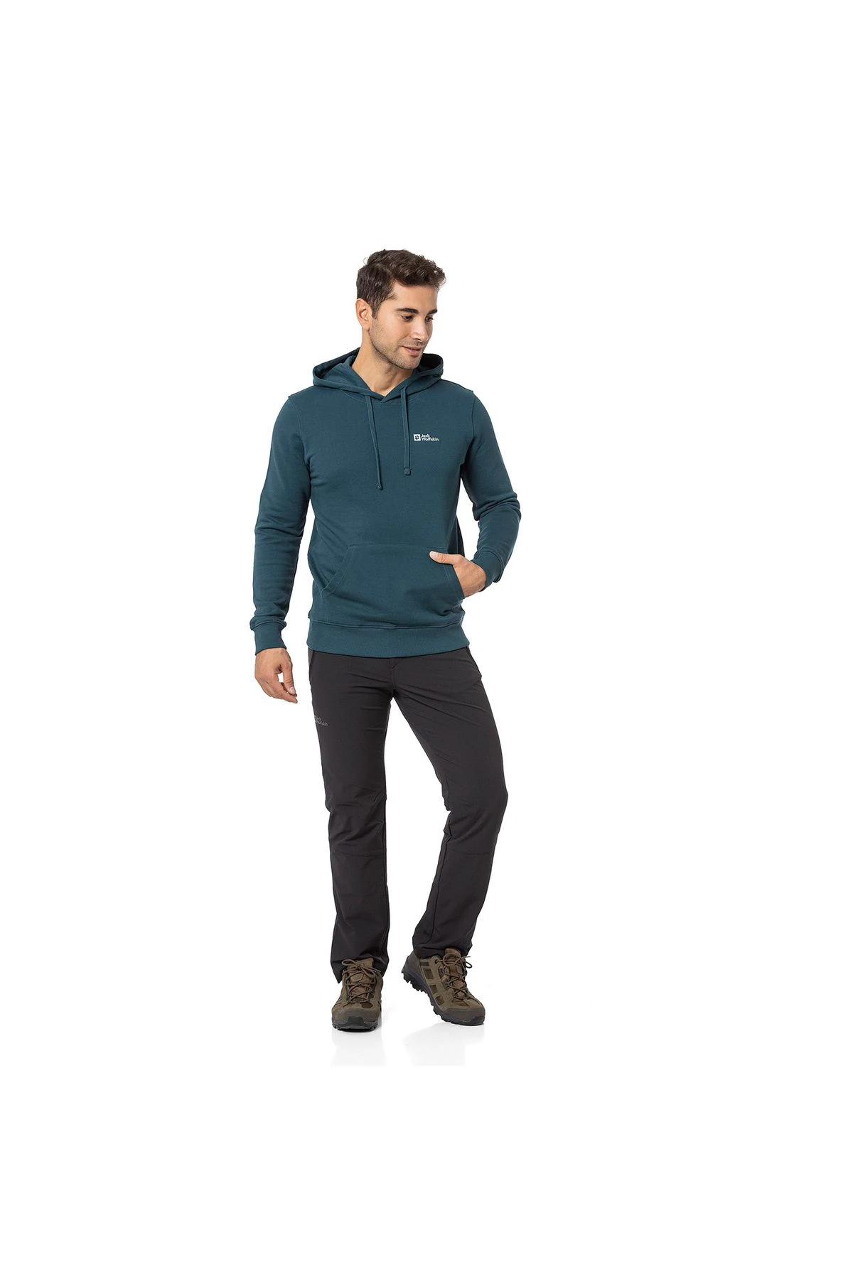 Jack Wolfskin Tommy Hoody Turuncu Erkek Kapüşonlu Sweatshirt