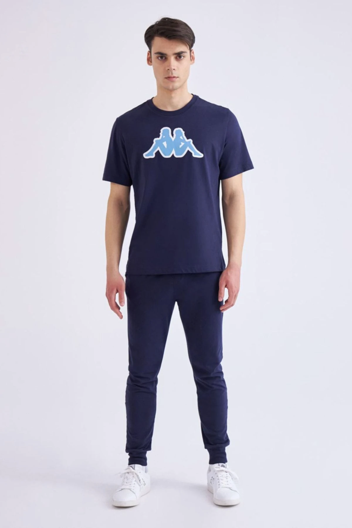 Kappa Logo Zobi Erkek Mavi Regular Fit Tişört