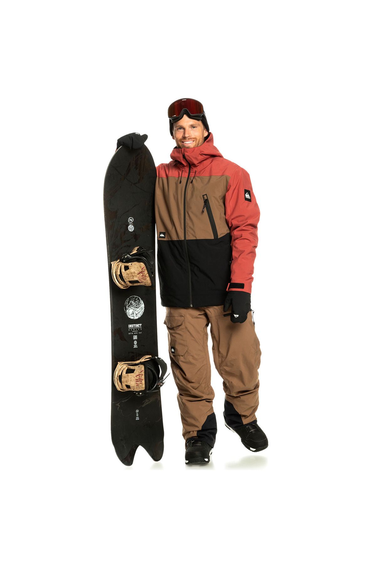 Quiksilver Sycamore Erkek Gri Kayak Montu EQYTJ03431-CPV0