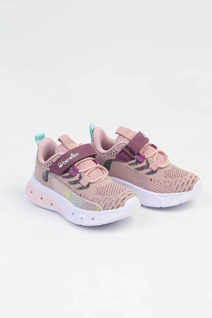 Benetton Kız Çocuk Pudra Işıklı Spor Ayakkabı BNI10124-01