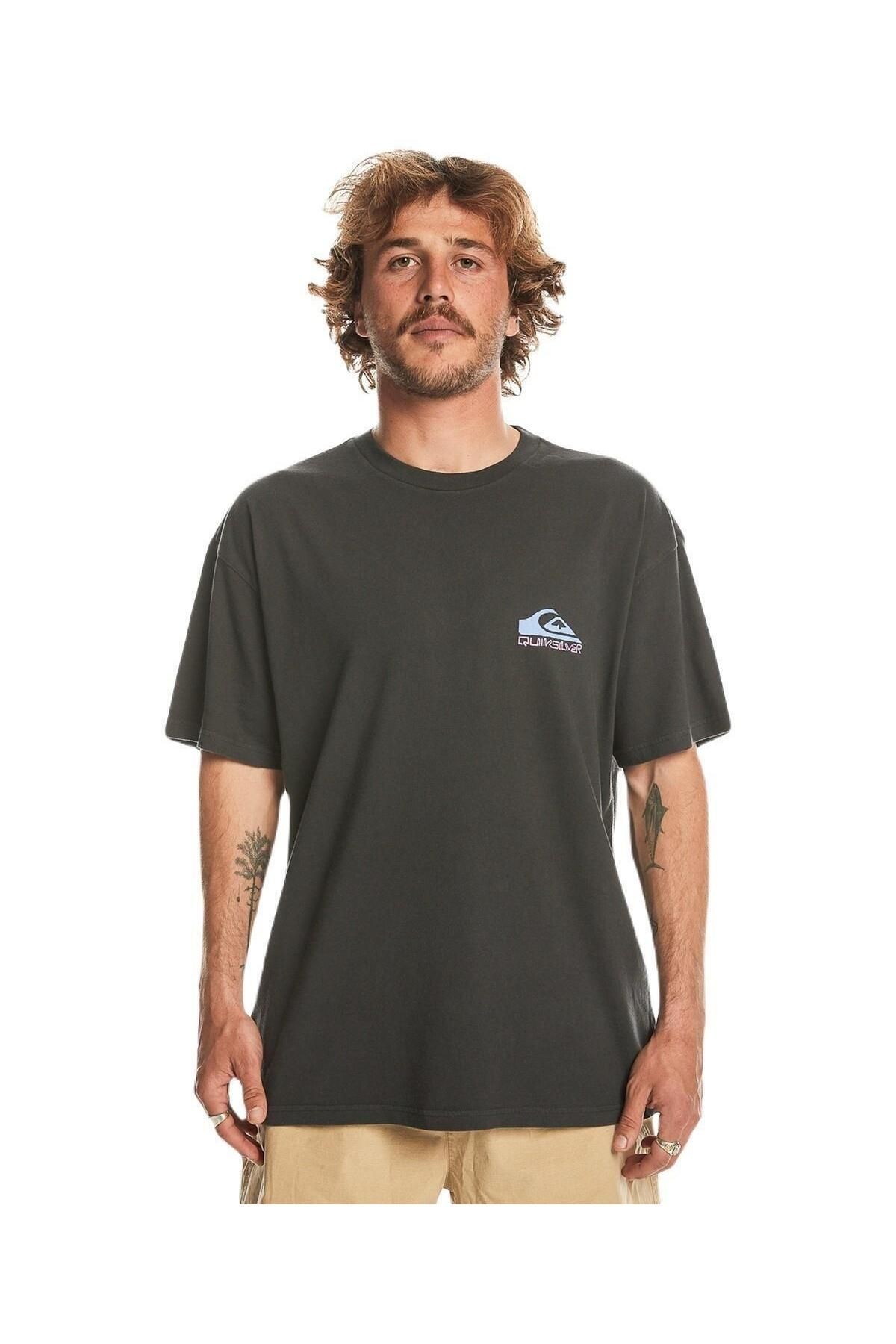 QUIKSILVER Take Us Back Logo SS EQYZT07654-12814 ERKEK Siyah Tişört