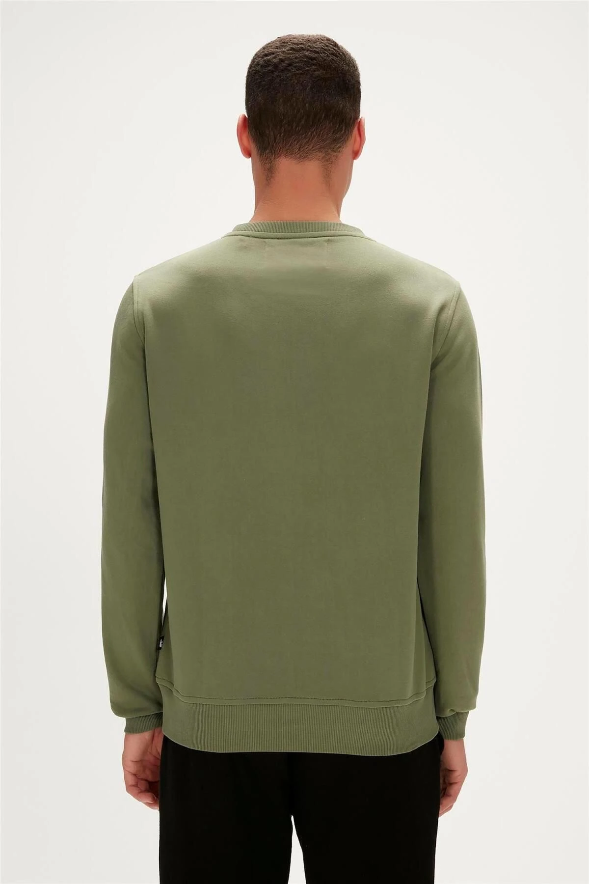 Bad Bear Fancy Crewneck Thyme Yeşil 3D Baskılı Erkek Sweatshirt