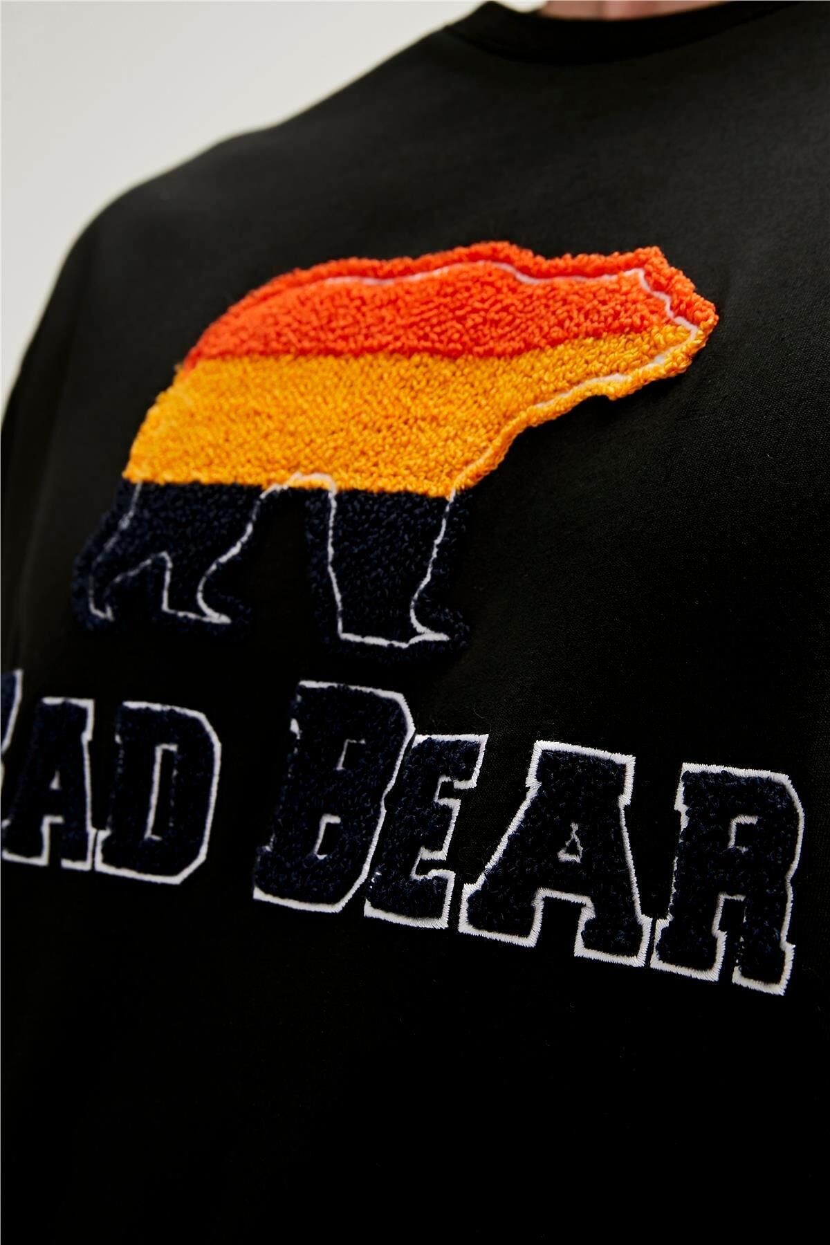 Bad Bear Tripart Erkek Siyah T-shirt