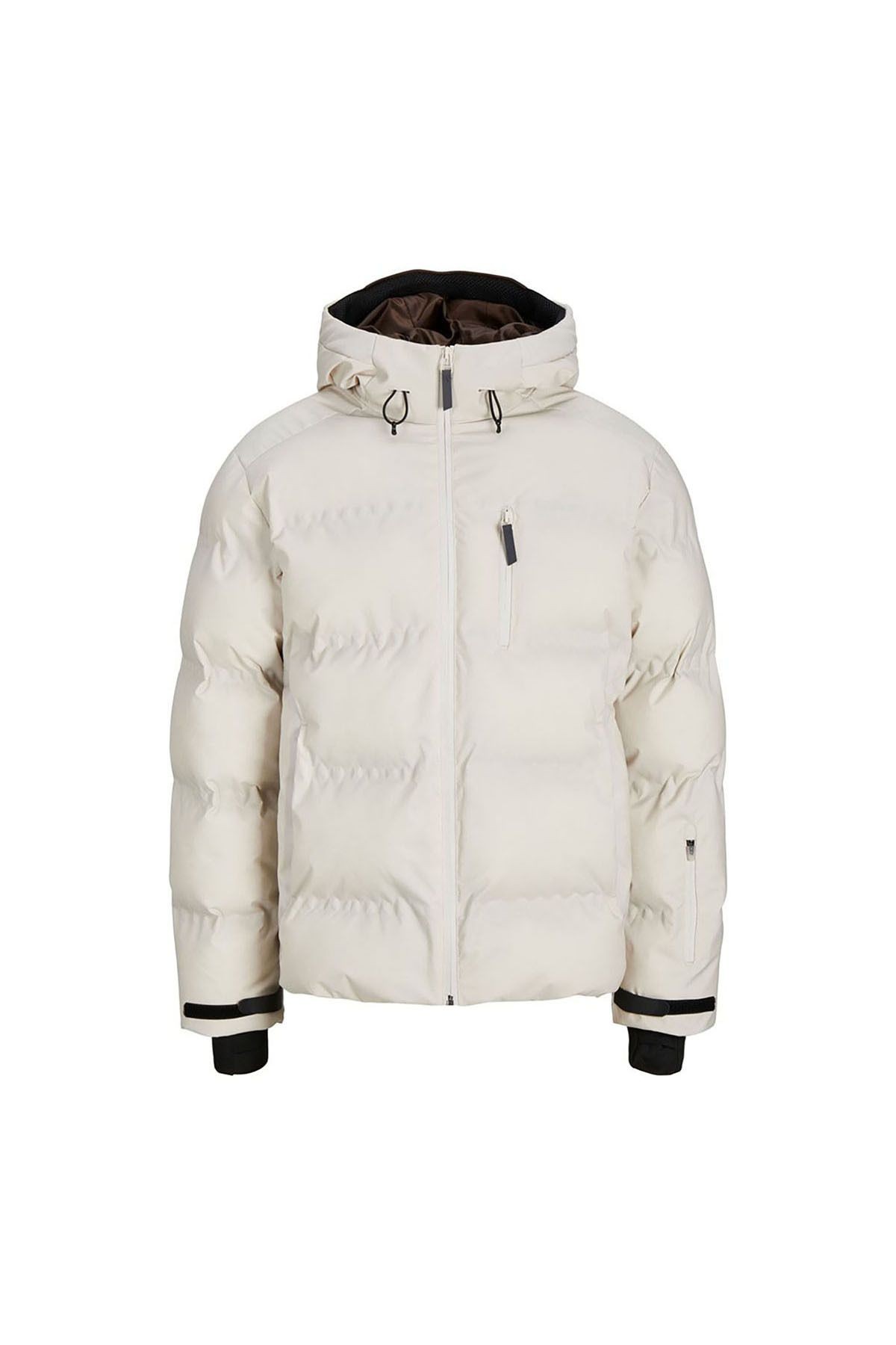 Jack & Jones Kapüşonlu Cep Detaylı Puffer Mont - Sweep