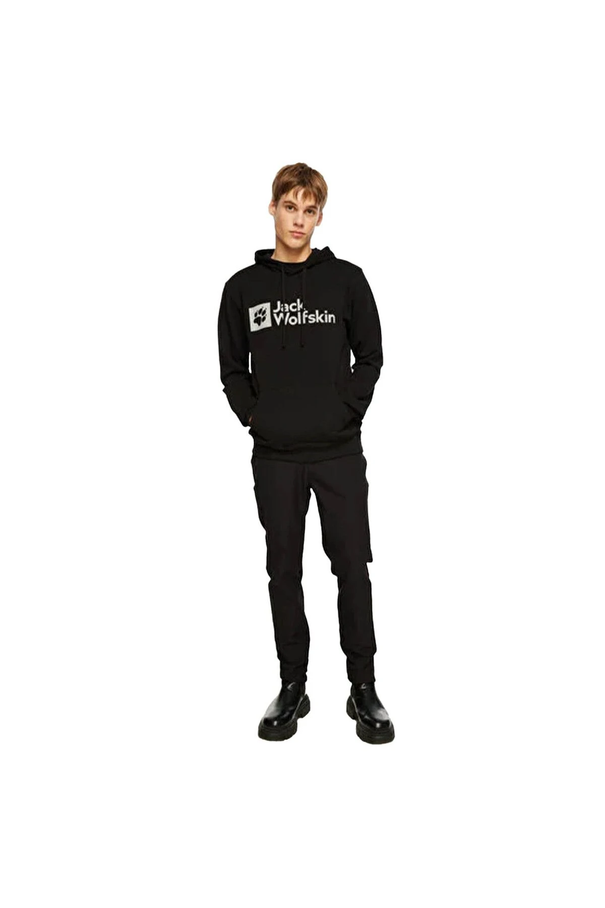 Jack Wolfskin Arthur Hoody Siyah Erkek Kapüşonlu Sweatshirt