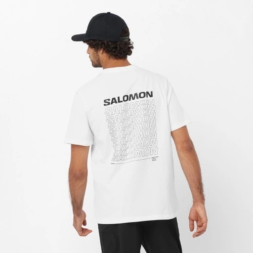 SALOMON Graphic Perf SS Tee M LC2219500 ERKEK BEYAZ Tişört