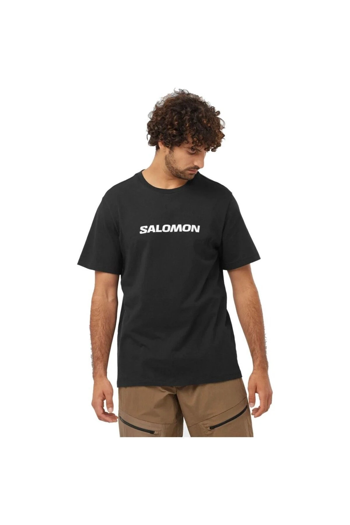 SALOMON SAL LOGO PERF SS TEE M LC2245400 ERKEK SİYAH Tişört