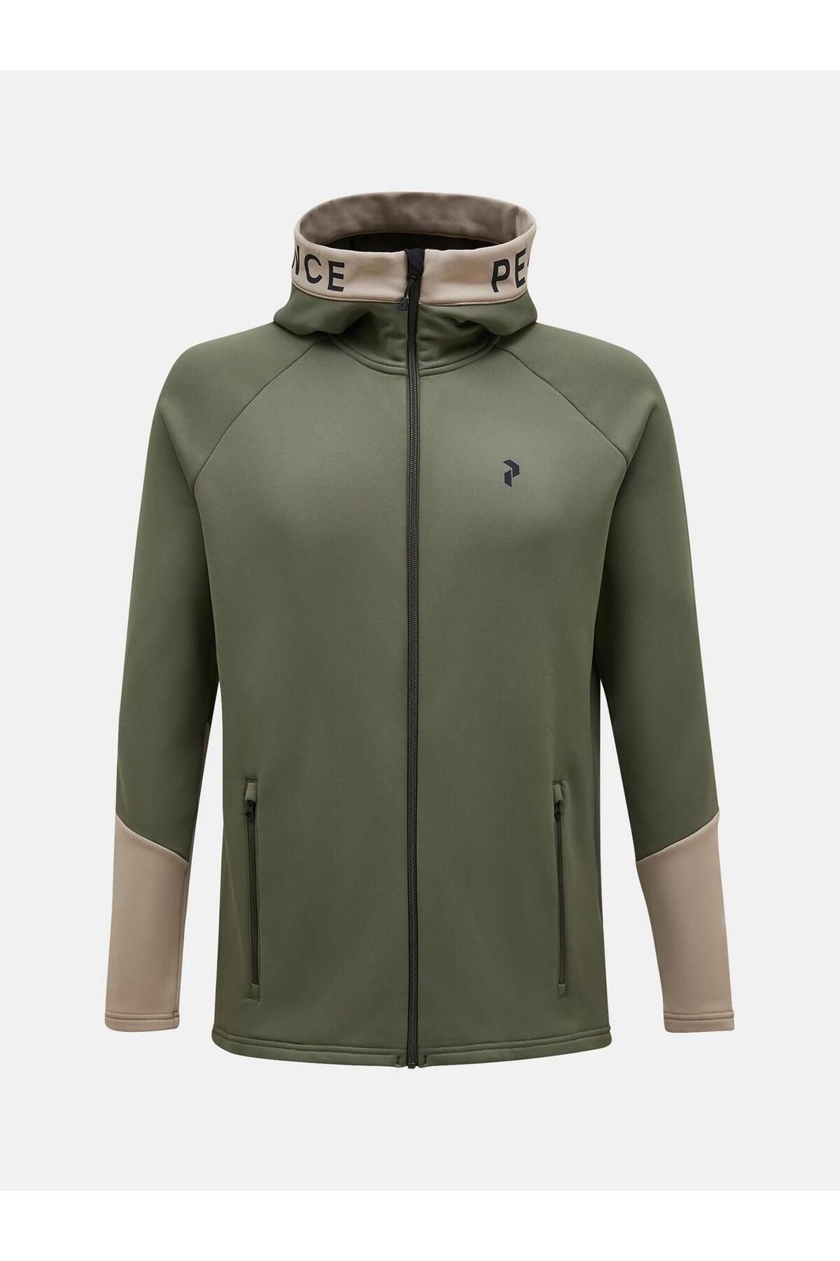 Peak Performance Rider Zip Hood Erkek Yeşil Sweatshirt G79437040-30228