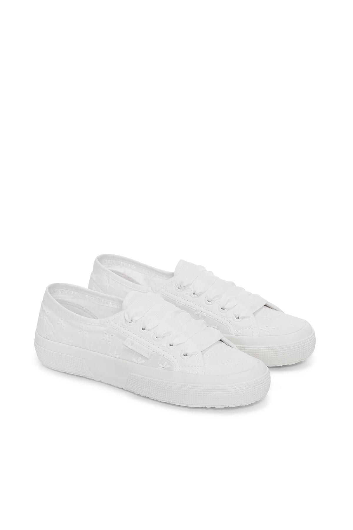 Superga 2750 Flower Sangallo Kadın Beyaz Sneaker S5137JW-A0A-SP