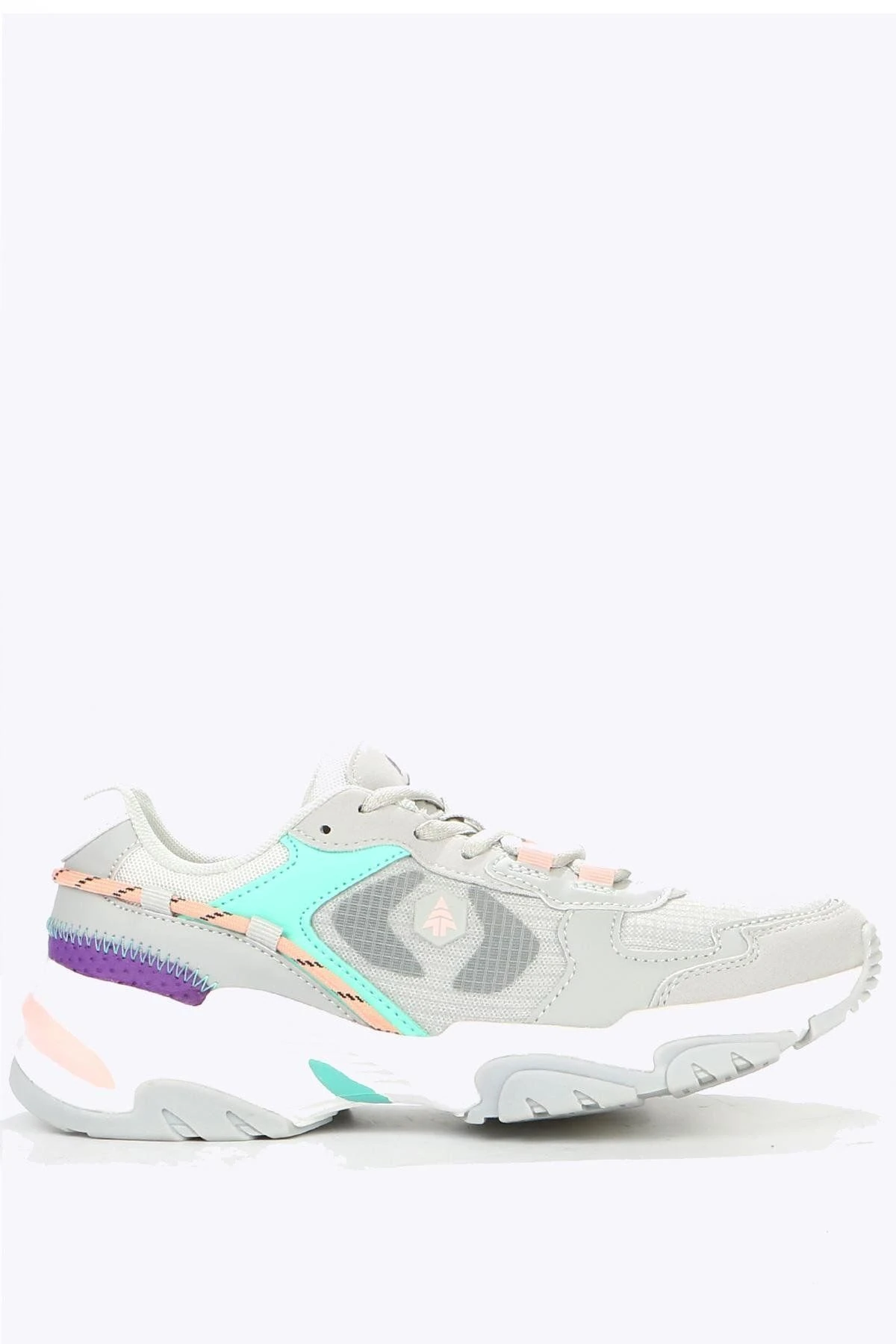 Hammer Jack Laseri Buz Gri Kadın Spor Ayakkabı