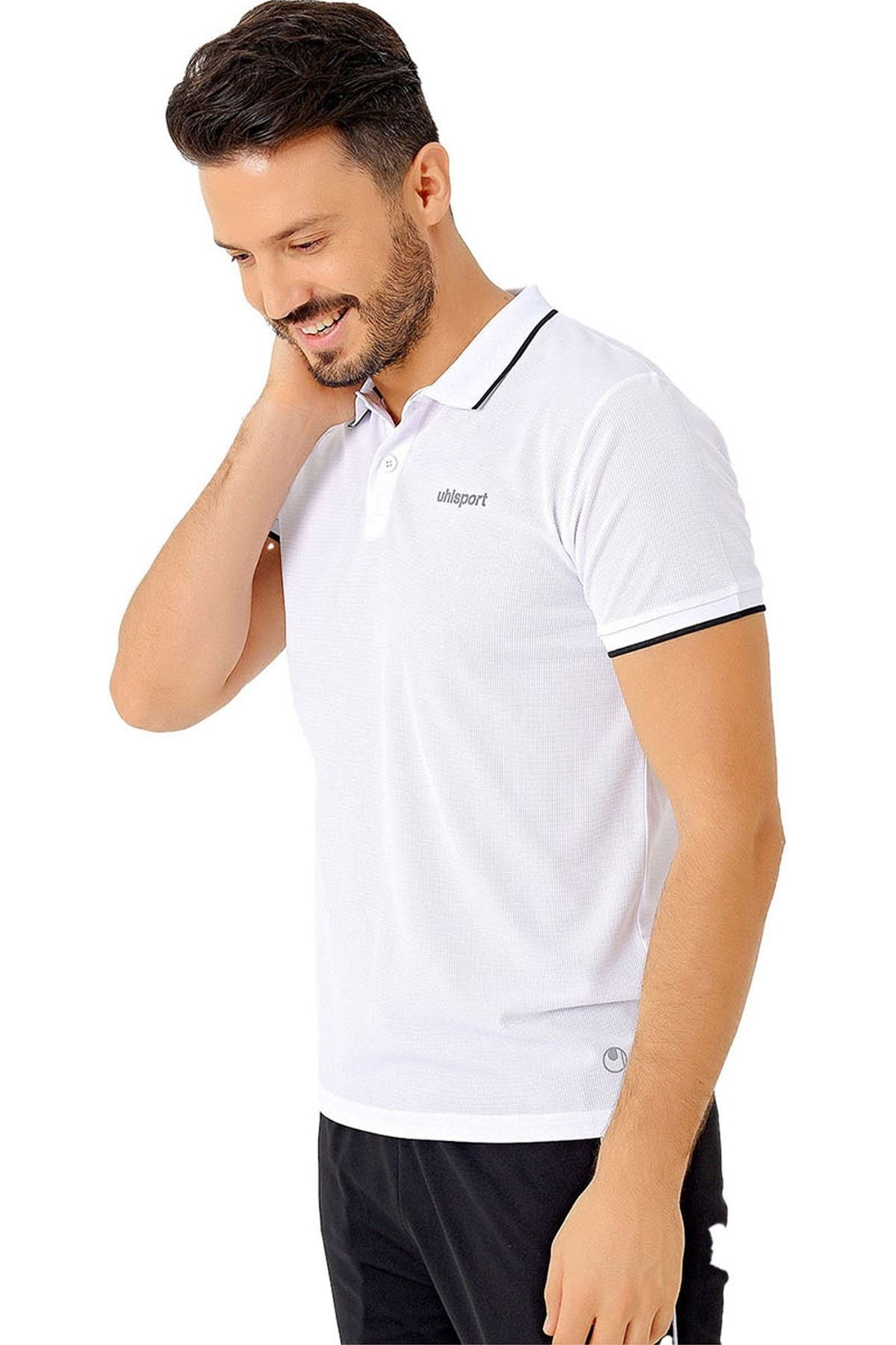 Uhlsport Marx Polo Yaka Beyaz Polyester Erkek Tişört 3211118