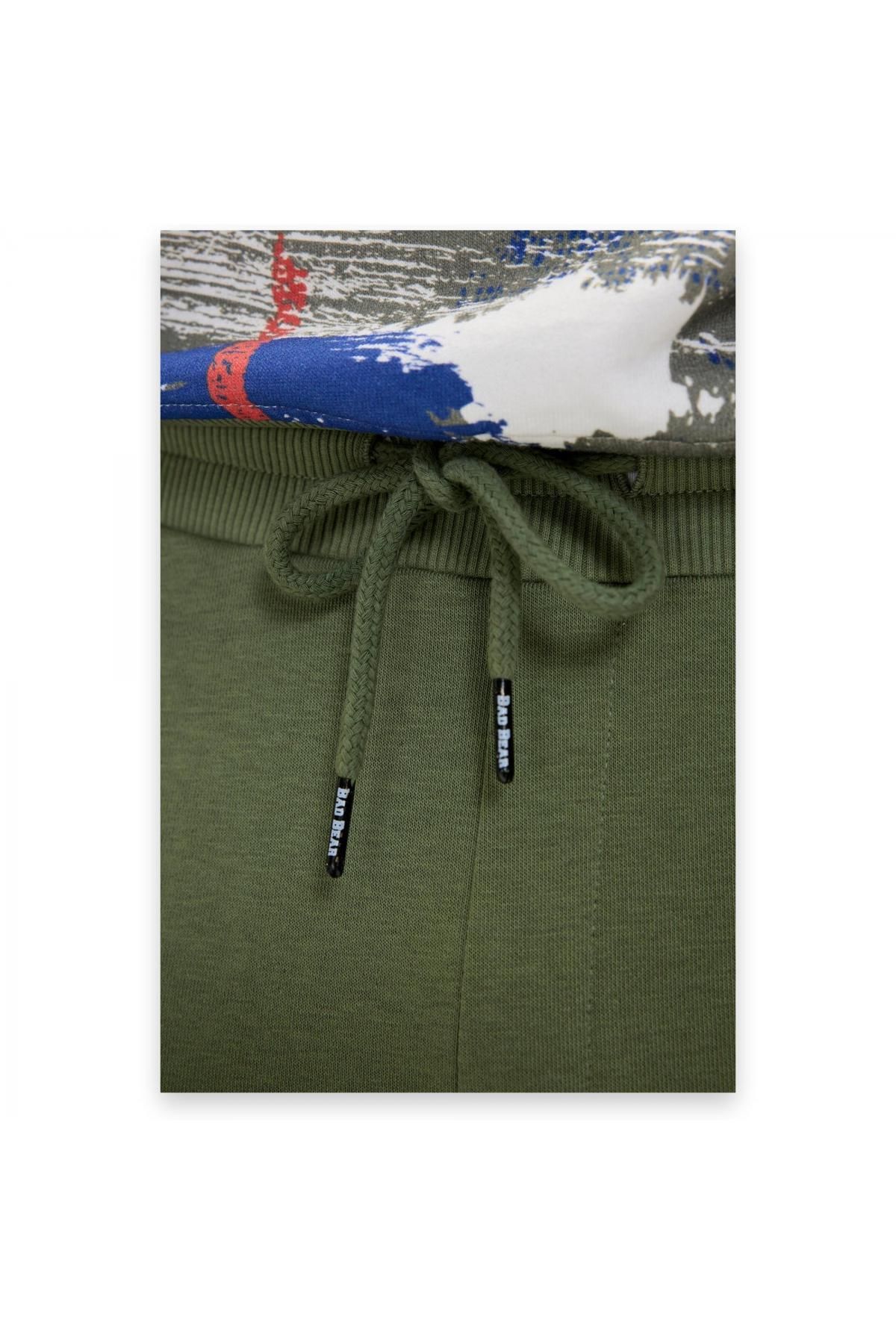Bad Bear 24.02.14.004 Flame Sweatpants Haki Erkek Eşofman Altı