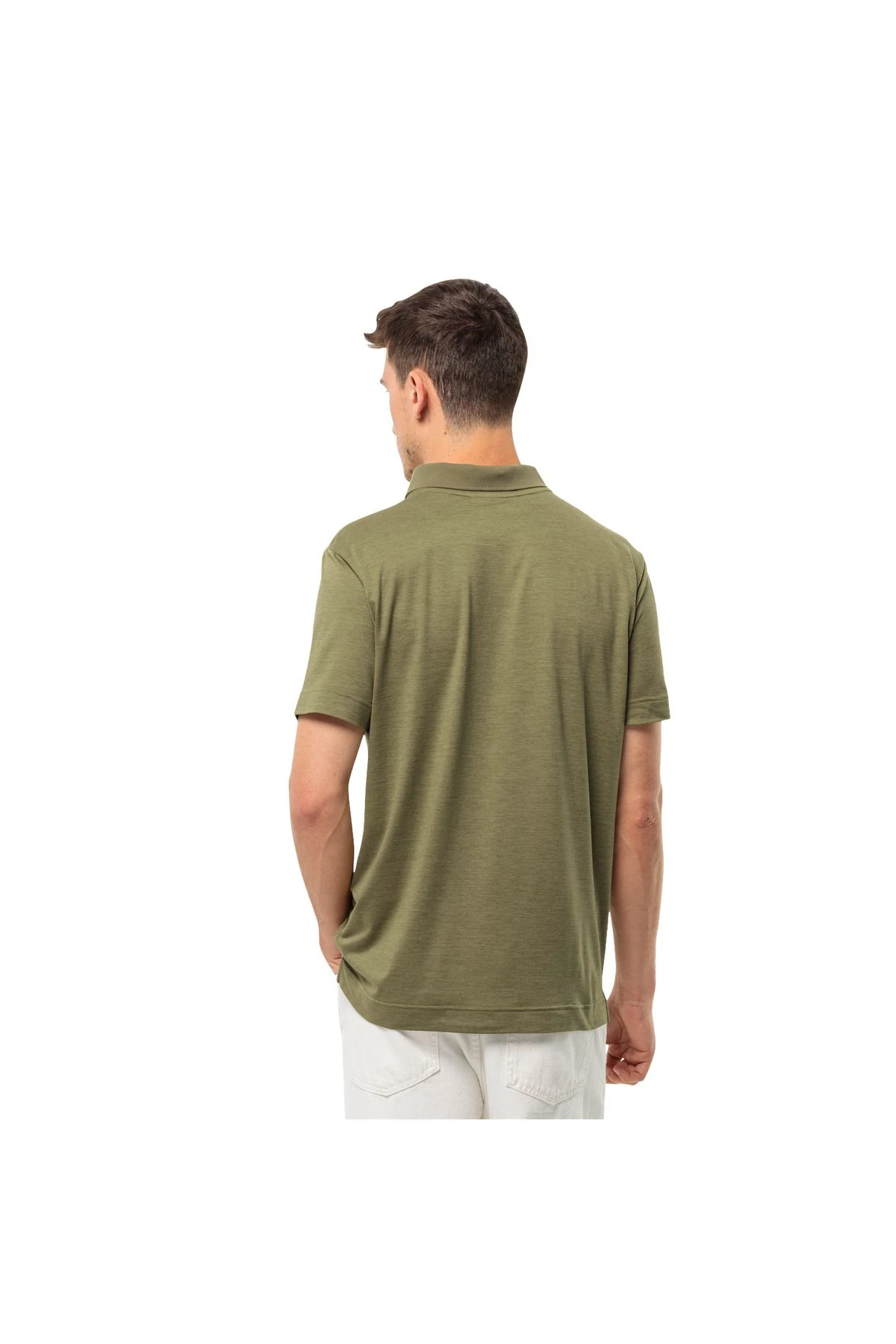 Jack Wolfskin Erkek Polo Tişört Travel Polo Yeşil