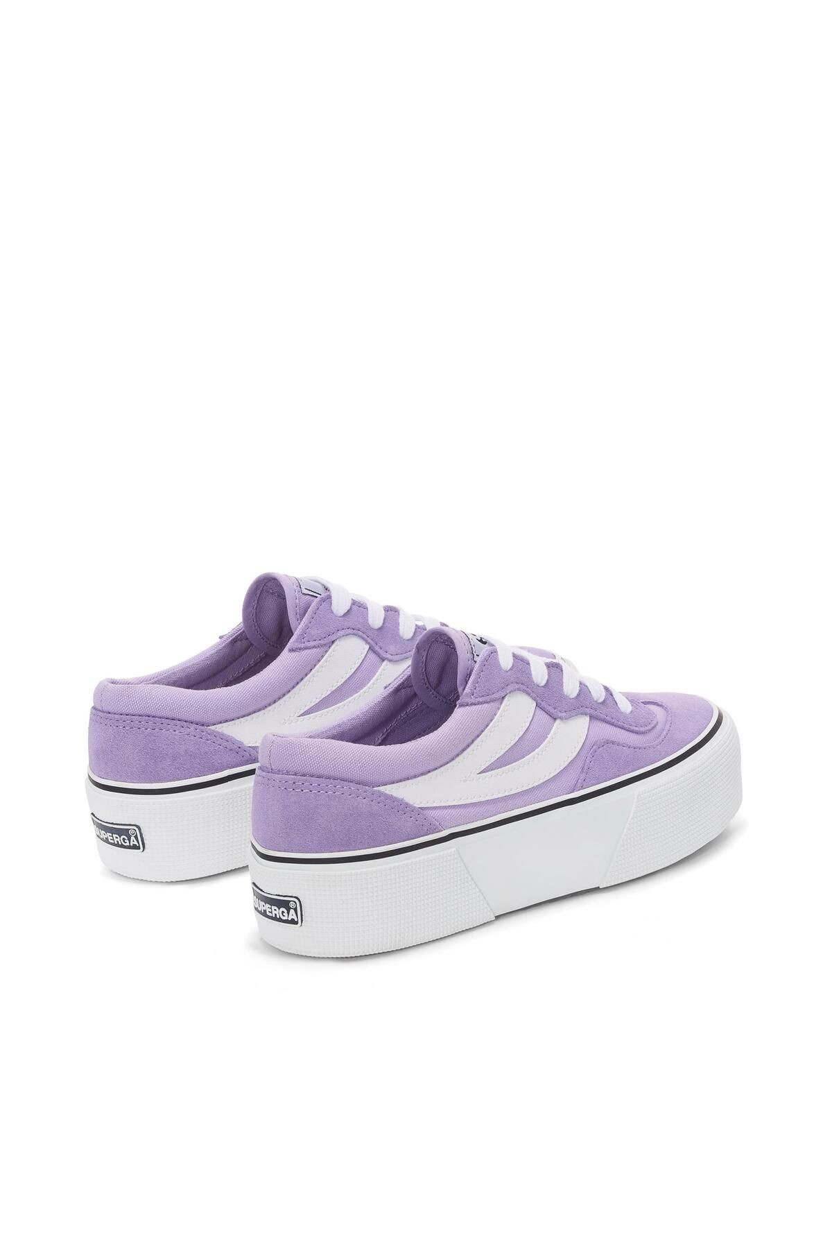 Superga 3041 Revolley Colorblock Platform Kadın Viyole Lila Platform Sneaker
