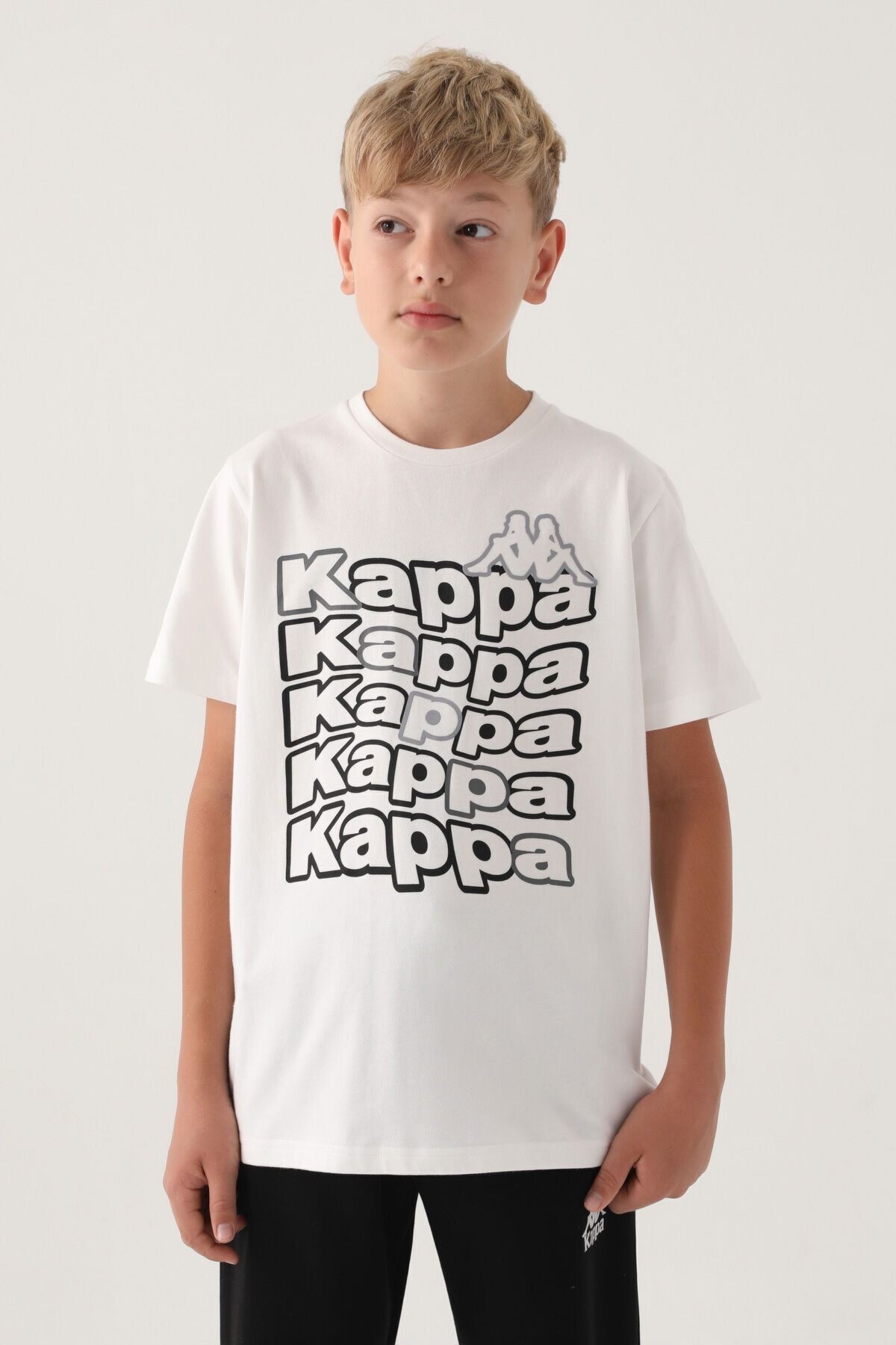 Kappa Krem Baskılı Erkek Çocuk T-Shirt