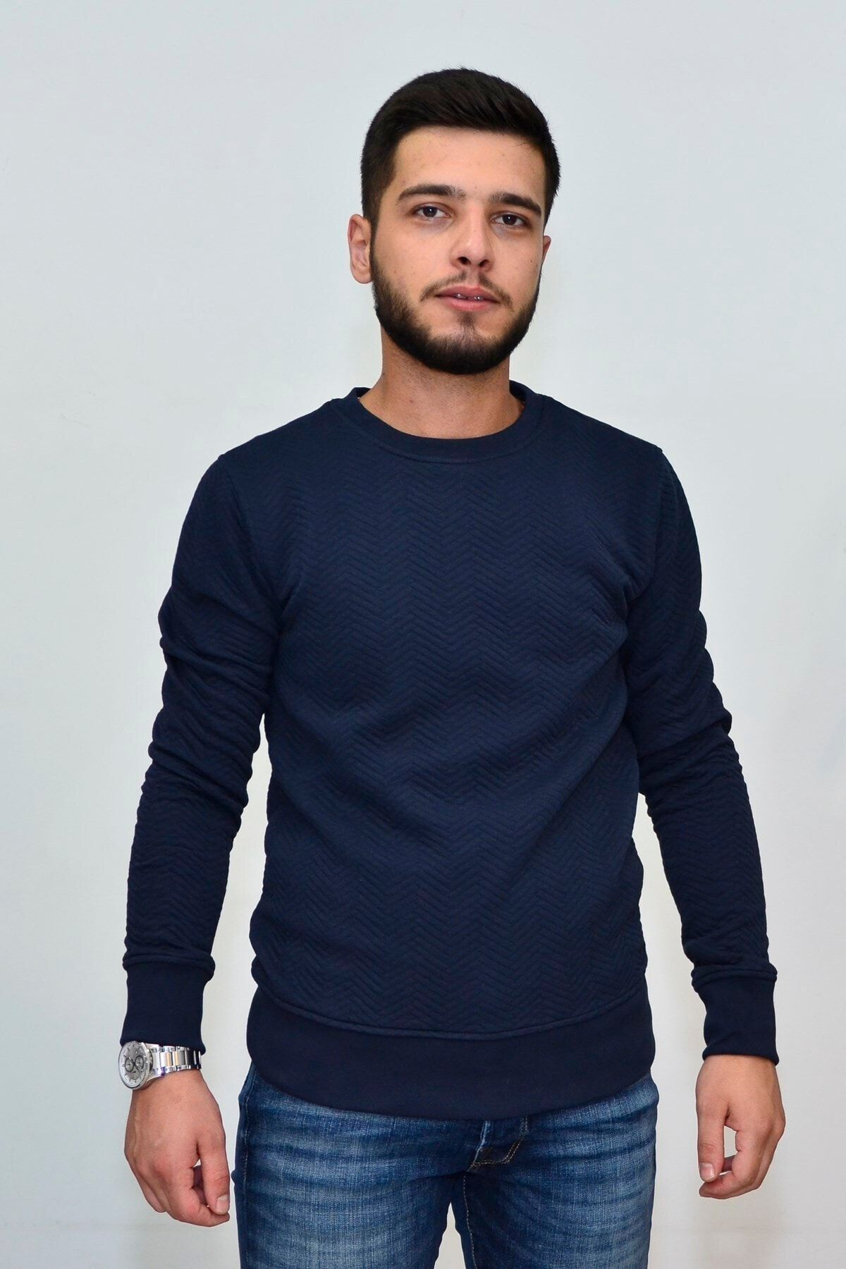 Superfly Sweatshirt Erkek Lacivert Sweatshirt 20179-04