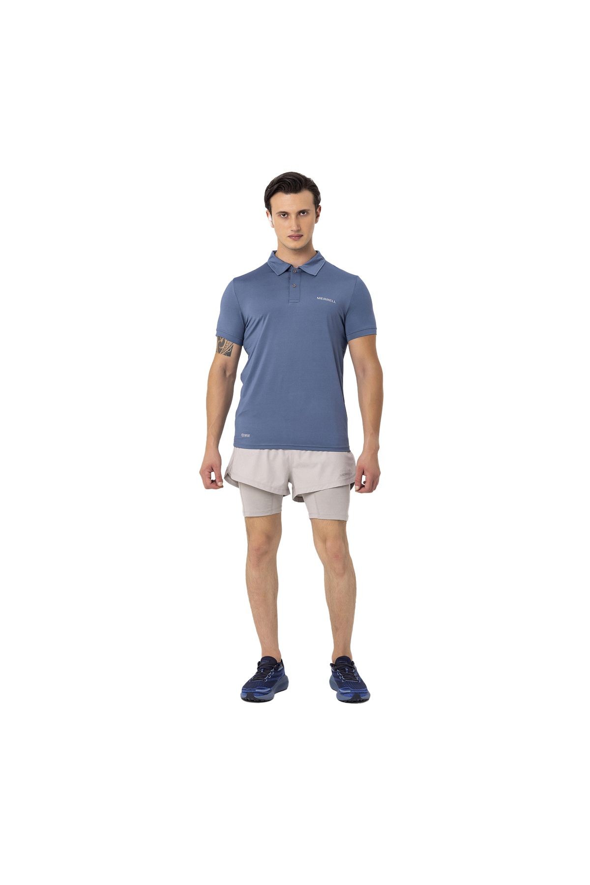 Merrell Pace Erkek Mavi Polo Tişört 