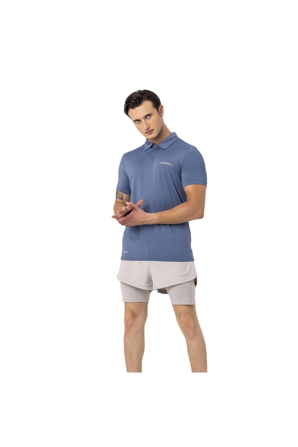 Merrell Pace Erkek Mavi Polo Tişört 