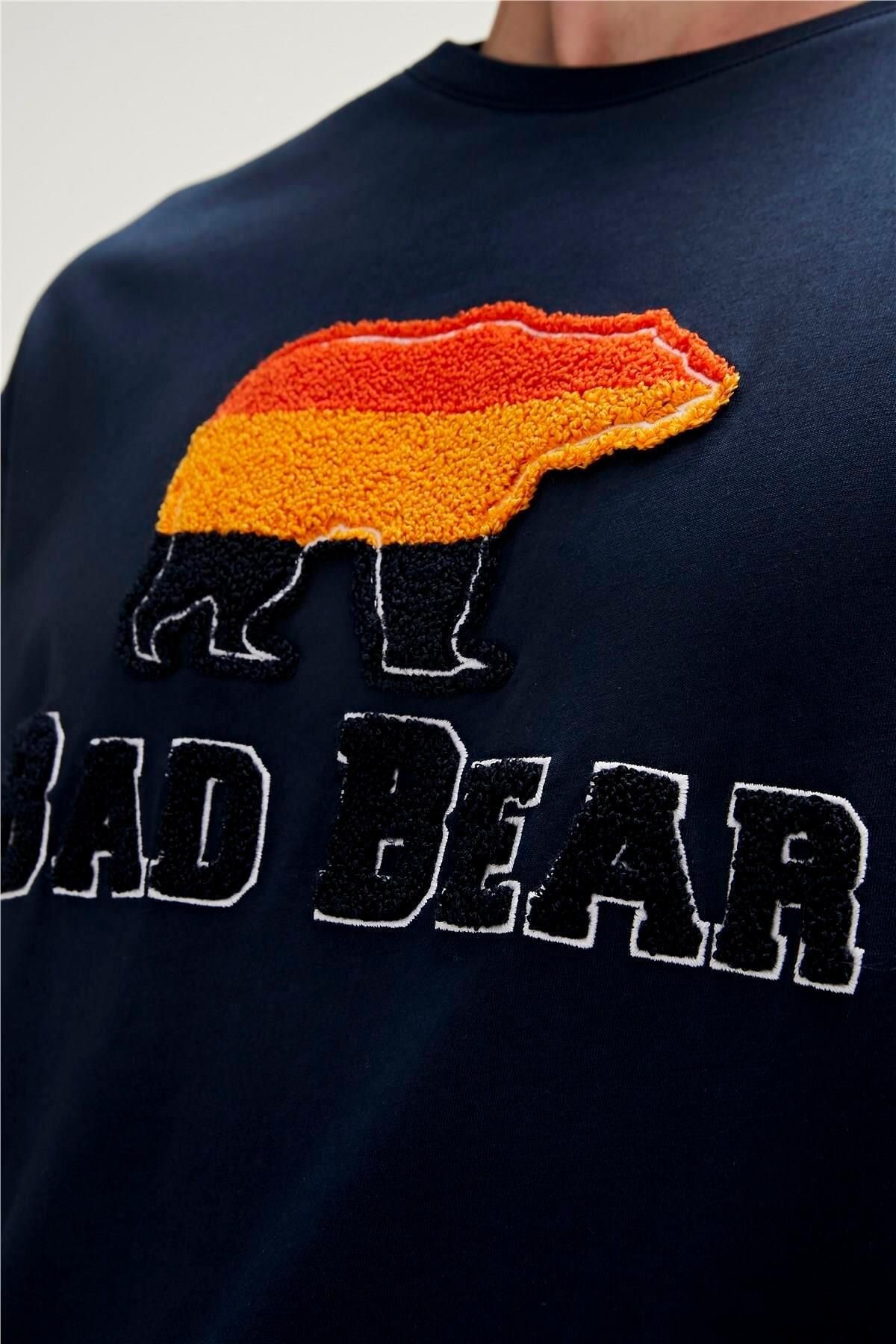 Bad Bear Trıpart Erkek Lacivert Tişört - 23.01.07.027