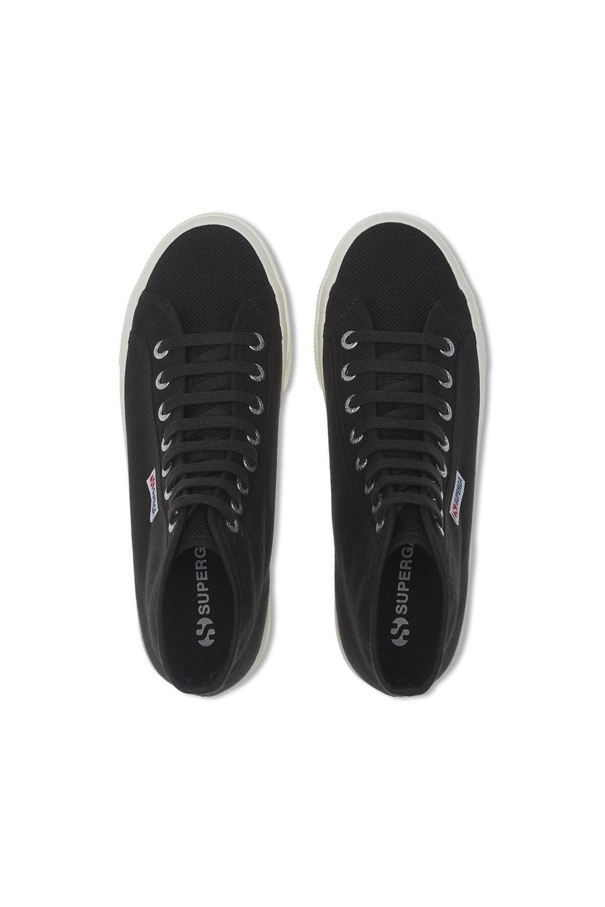 SUPERGA 2708 Hi Top Kadın Siyah Bilekli Sneaker