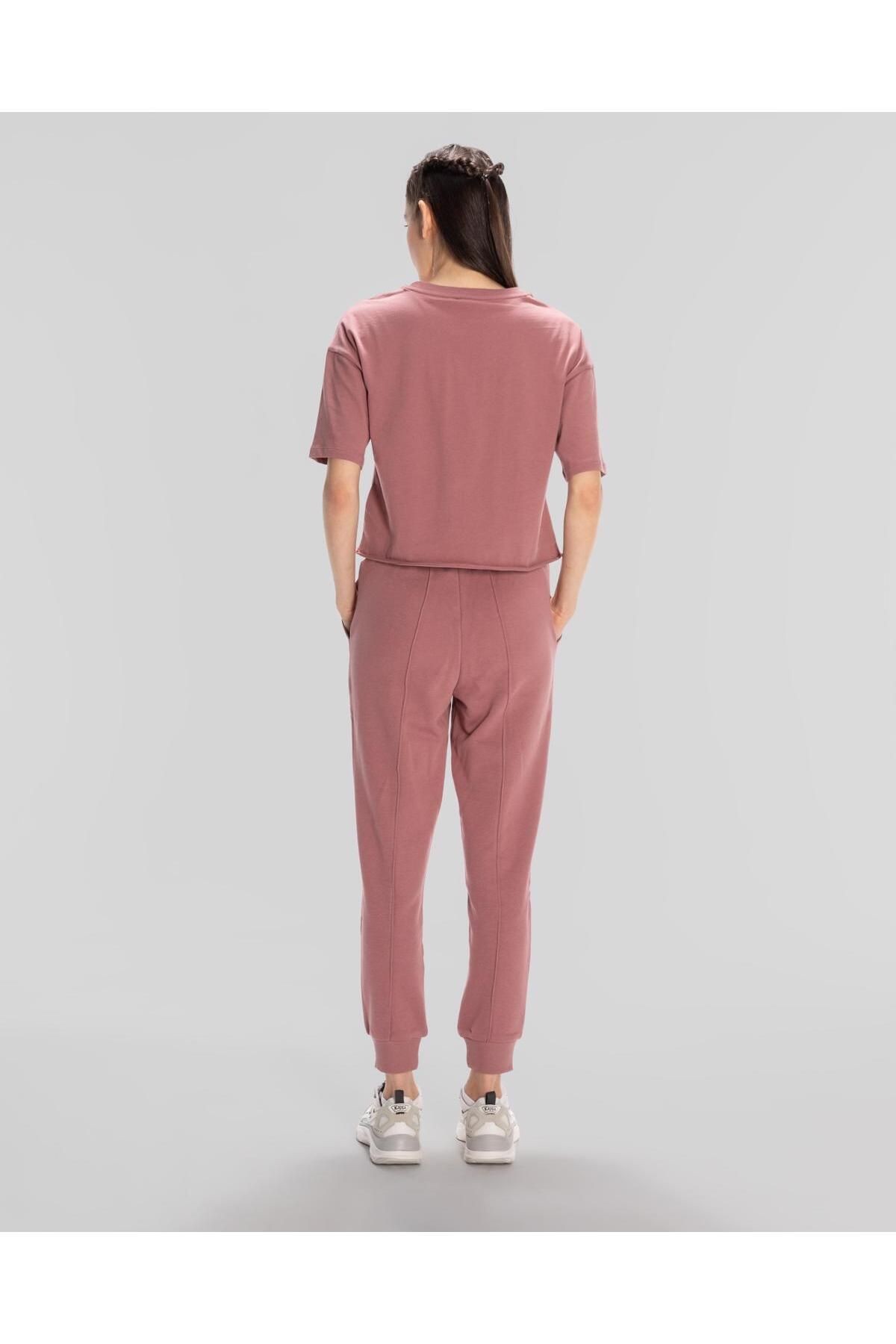 Kappa Authentic Lily Kadın Gül Kurusu Regular Fit Tişört