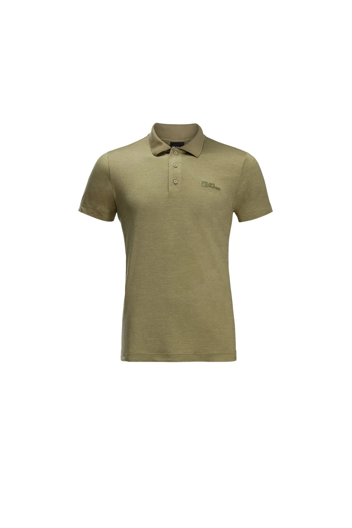 Jack Wolfskin Erkek Polo Tişört Travel Polo Yeşil