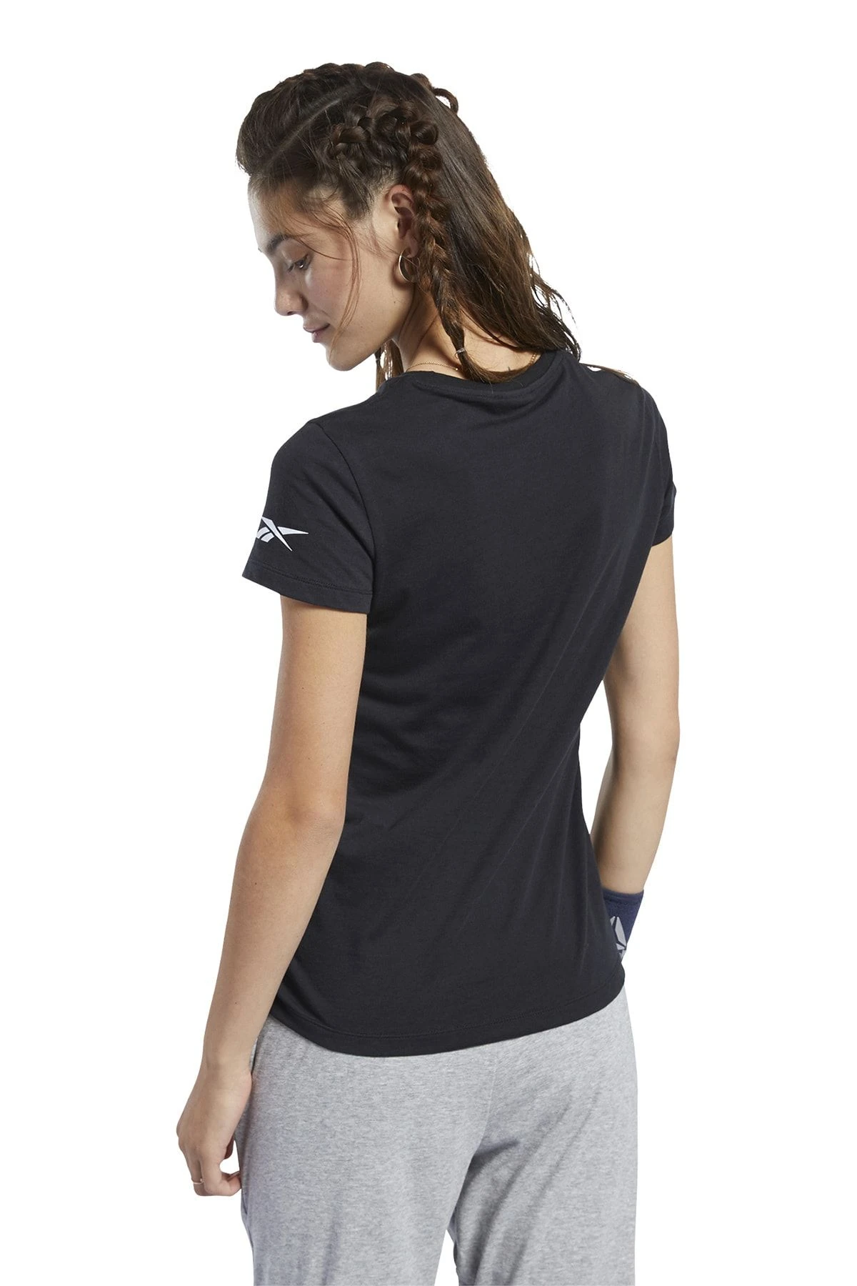 Reebok Logo Tee Kadın Siyah Koşu Tişörtü FQ6641