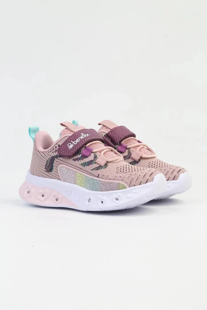 Benetton Kız Çocuk Pudra Işıklı Spor Ayakkabı BNI10124-01