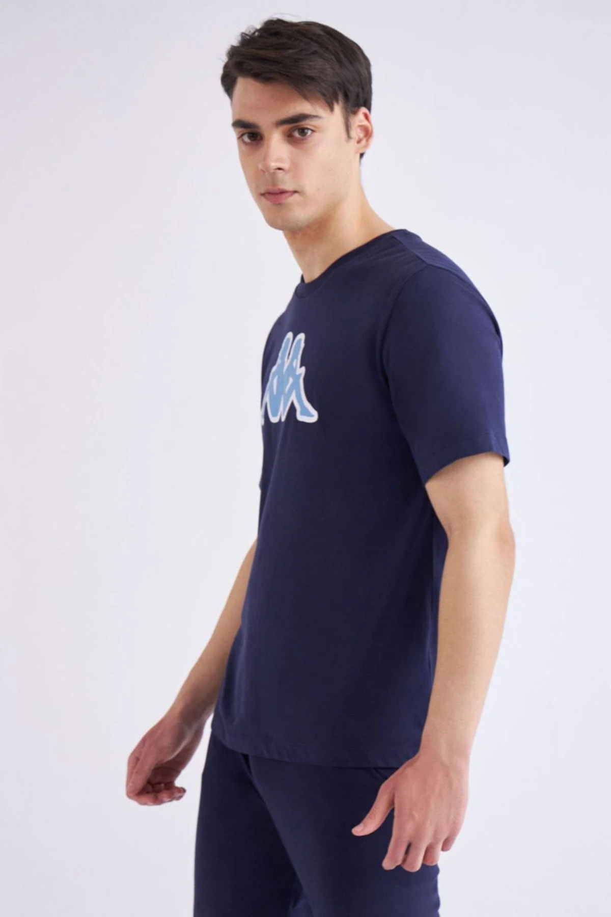 Kappa Logo Zobi Erkek Mavi Regular Fit Tişört