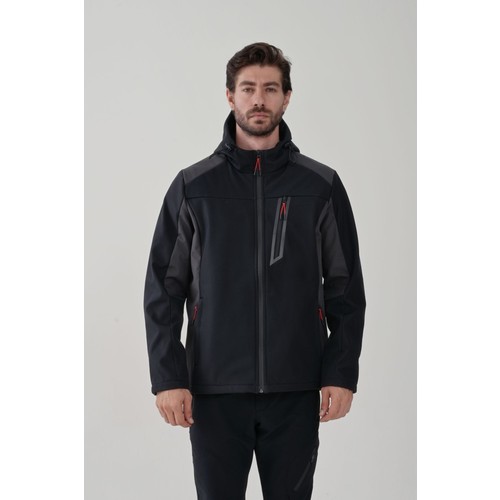 EXUMA ERKEK SİYAH SOFTSHELL MONT 2311198