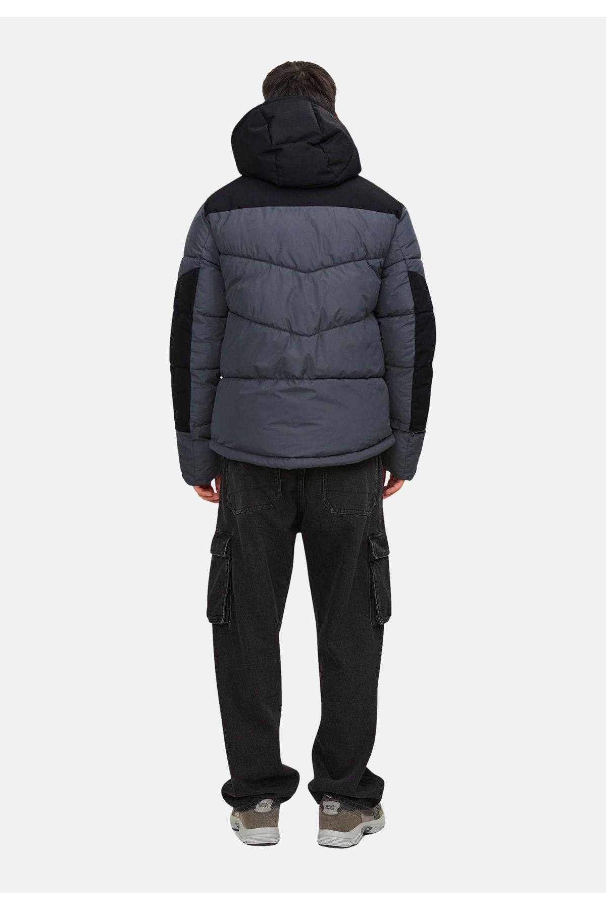 Jack & Jones Erkek Suya Dayanıklı Kapüşonlu Puffer Mont - Otis