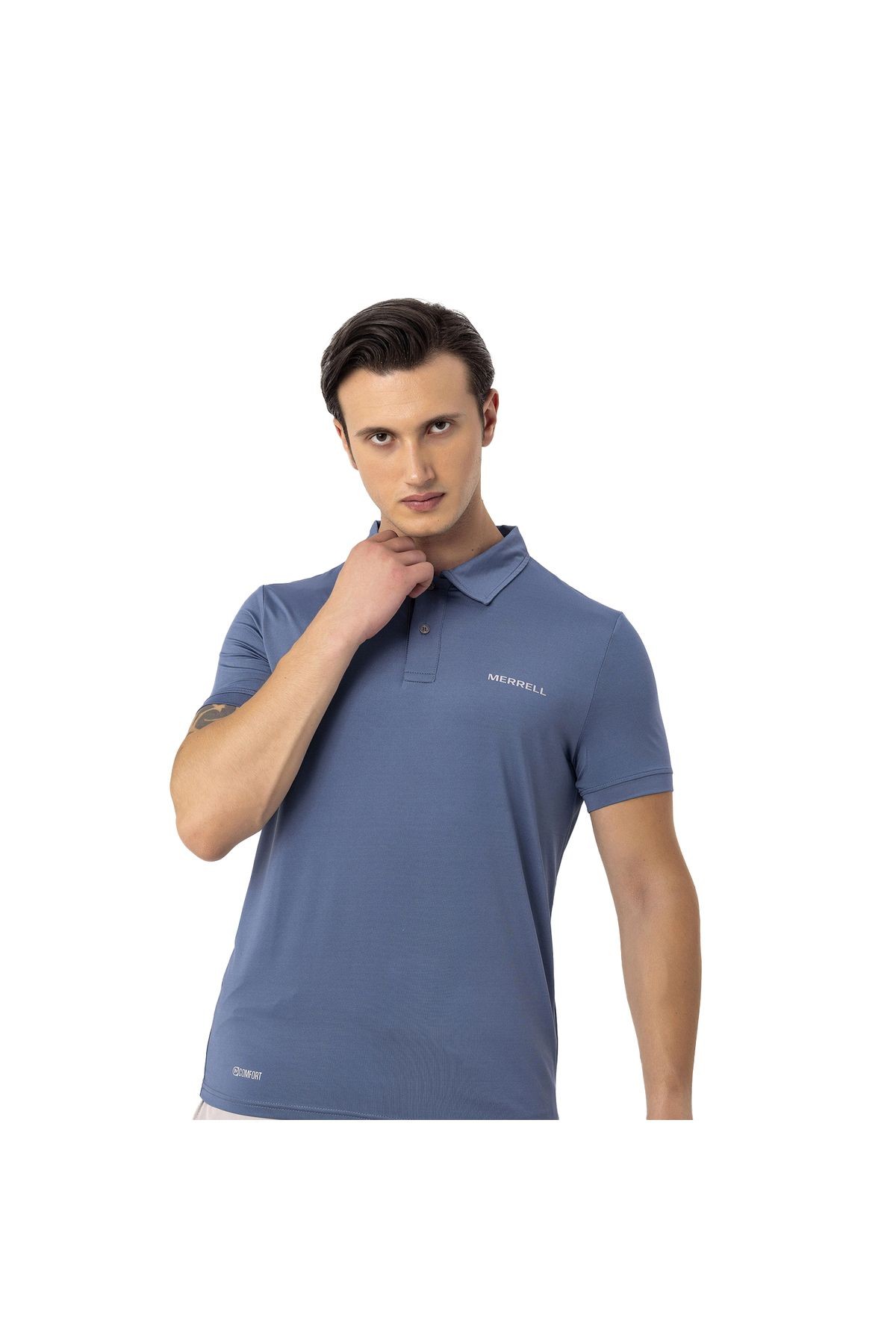Merrell Pace Erkek Mavi Polo Tişört 