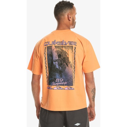 QUIKSILVER Back Flash SS EQYZT07605-25178 ERKEK Turuncu Tişört