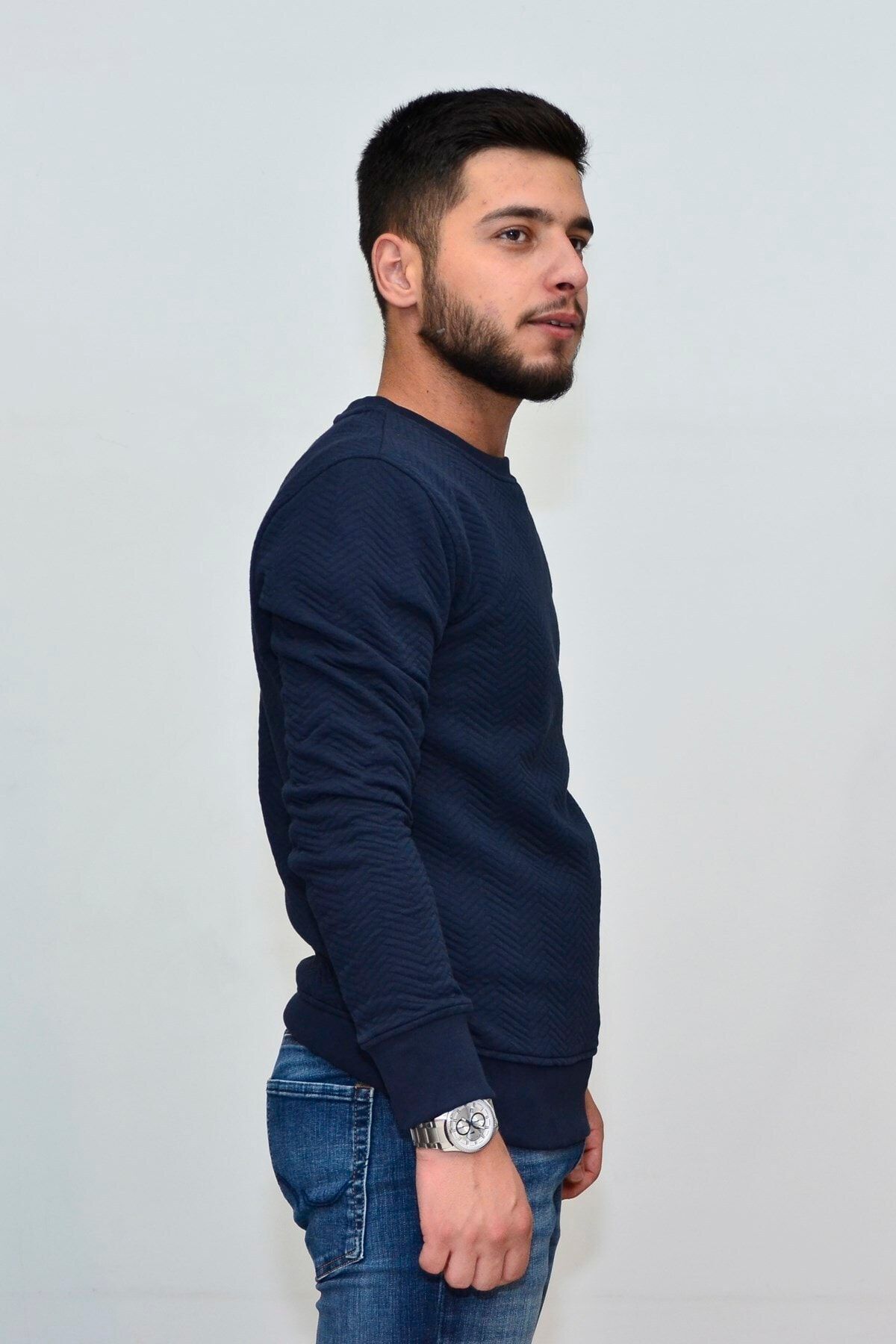 Superfly Sweatshirt Erkek Lacivert Sweatshirt 20179-04
