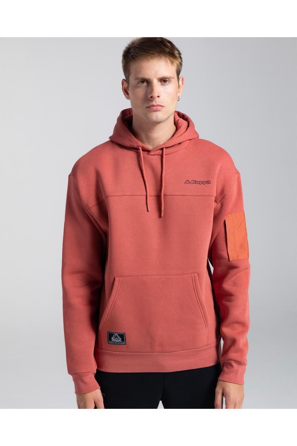 Kappa Authentic Hita Erkek Kiremit Oversize Fit Hoodie