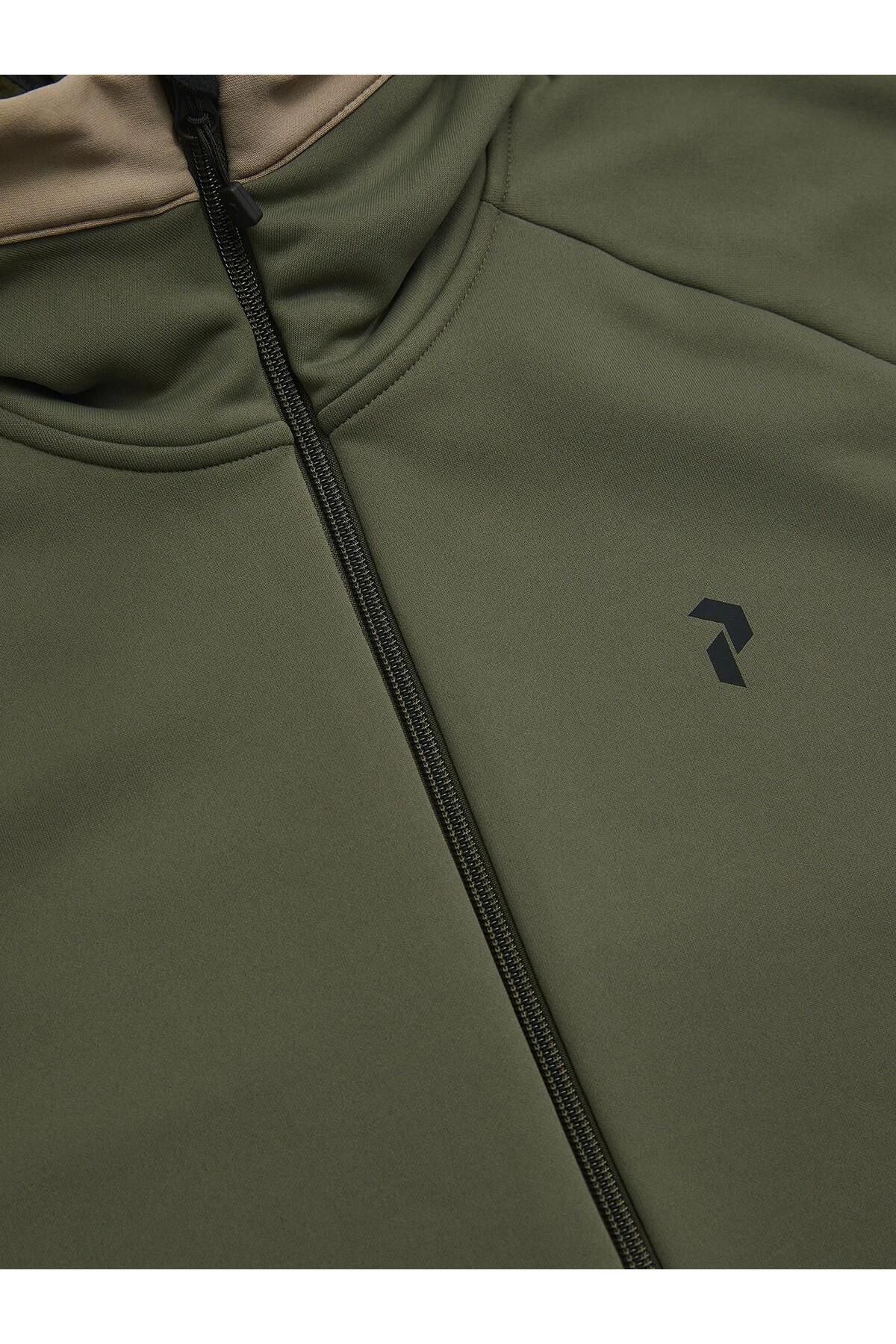 Peak Performance Rider Zip Hood Erkek Yeşil Sweatshirt G79437040-30228