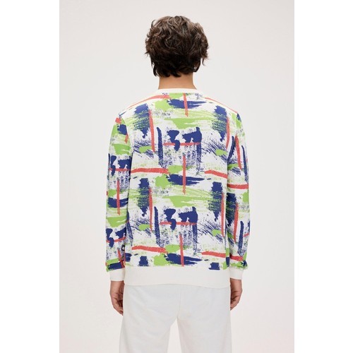 Bad Bear Flame Crewneck Erkek Sweat 24.02.12.017 Off-whıte