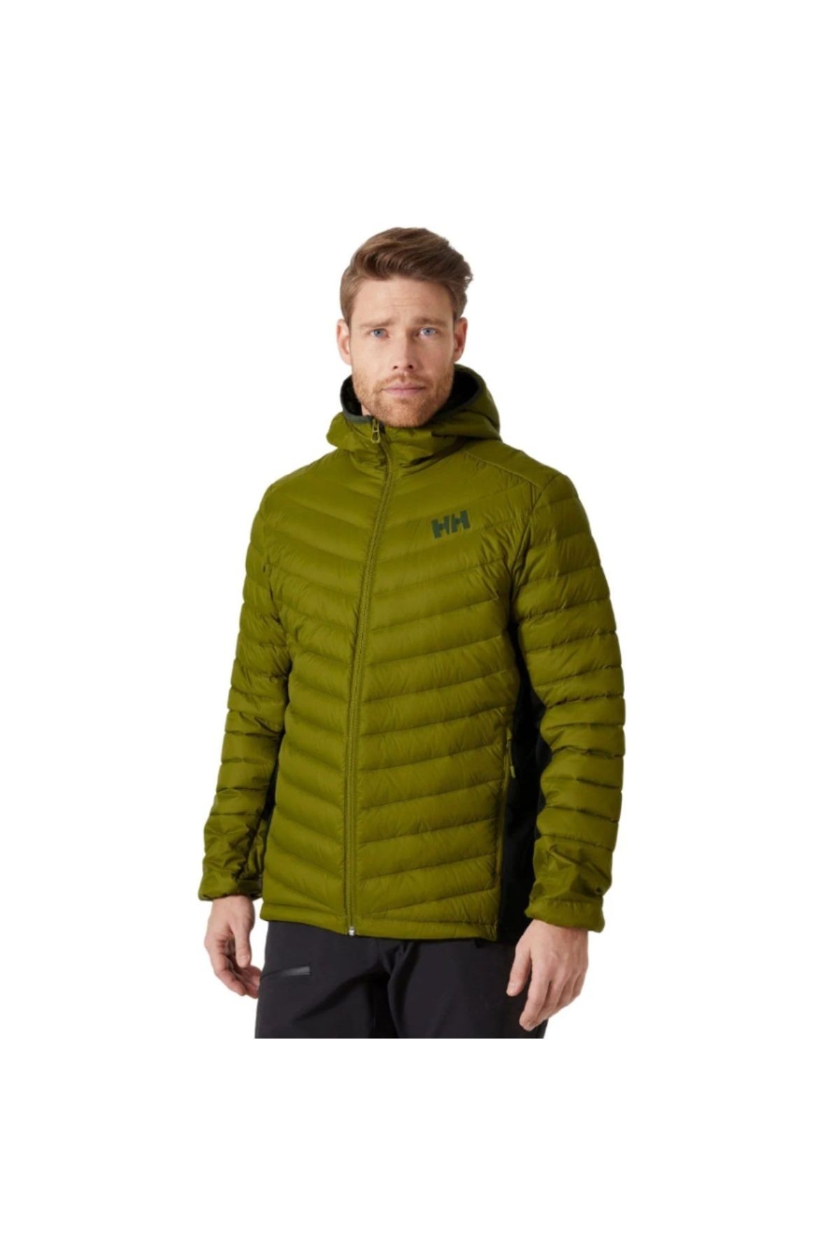 Helly Hansen Verglas Hooded Down Hybrid Insulator Jacket Erkek Mont HHA.63007.461 Yeşil