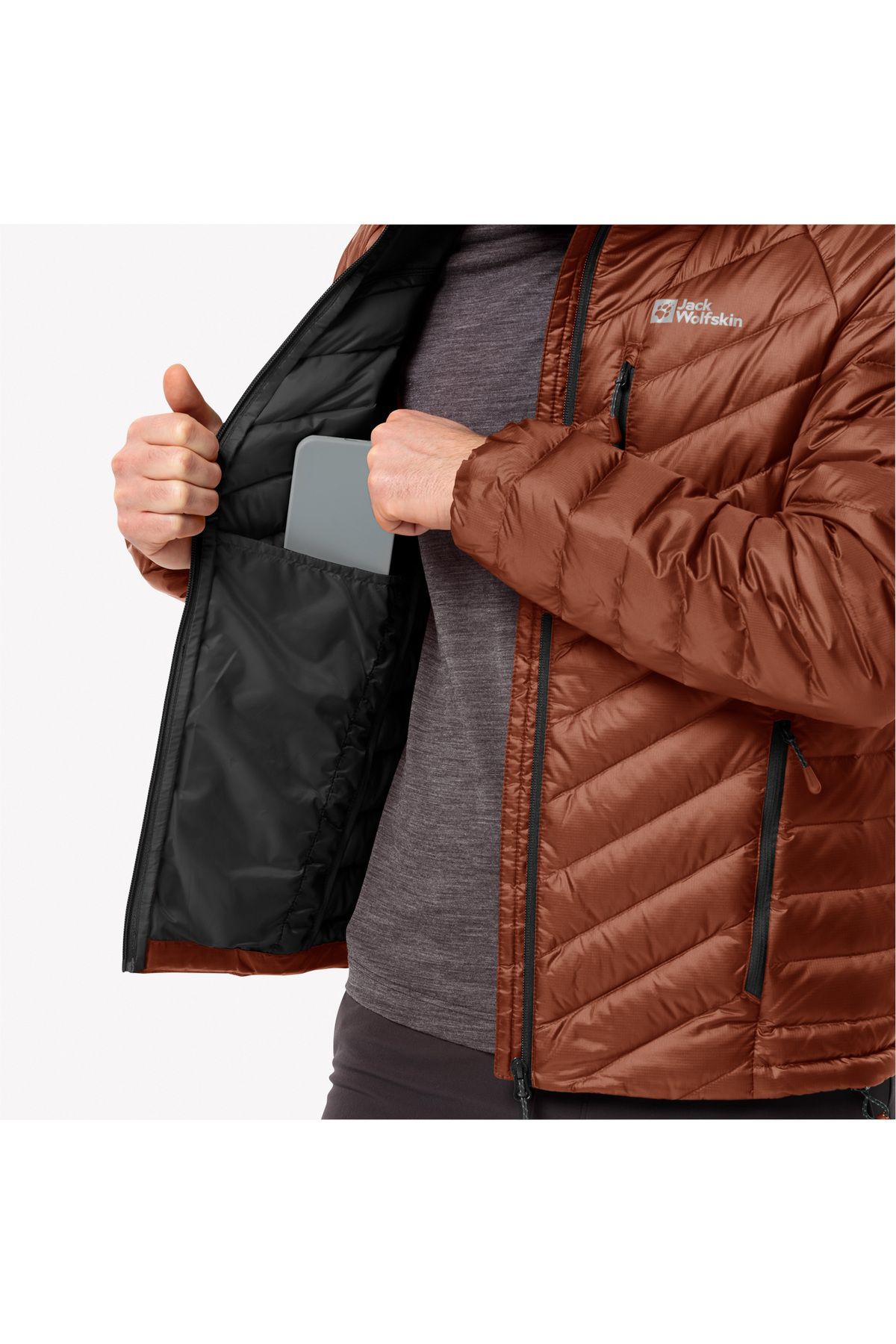 Jack Wolfskin Passamanı Down Erkek Kahverengi Mont 1207151-2503
