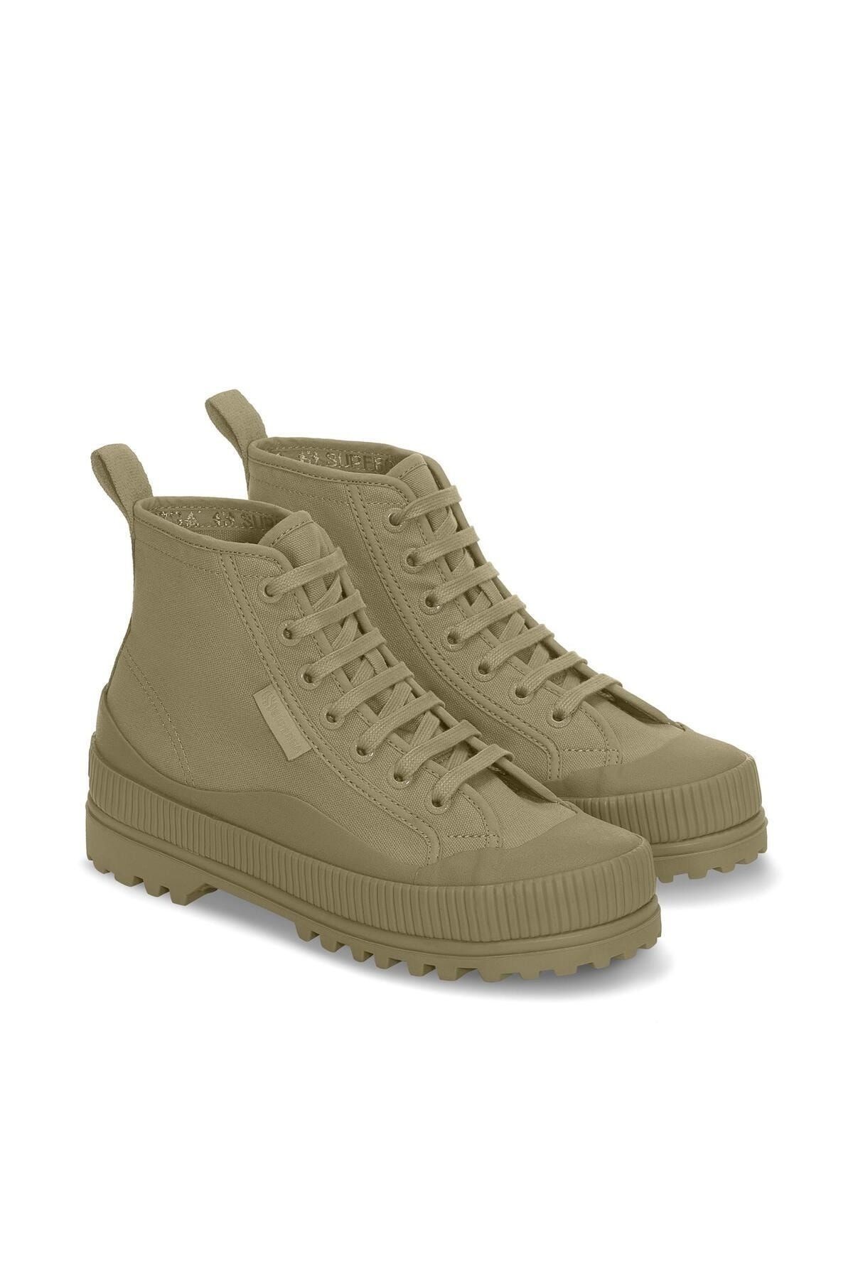 Superga 2469 Alpina Wave Tape Canvas Wr Haki Bot S11389W-AC6-SP