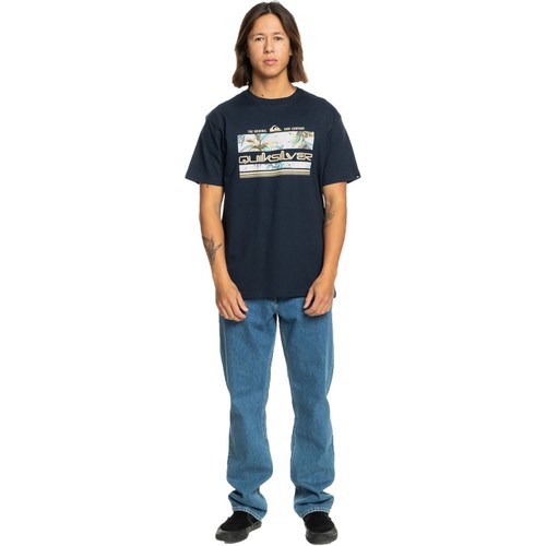 Quiksilver Tropıcal Raınbow Ss Erkek Lacivert Tshirt EQYZT07679-12818