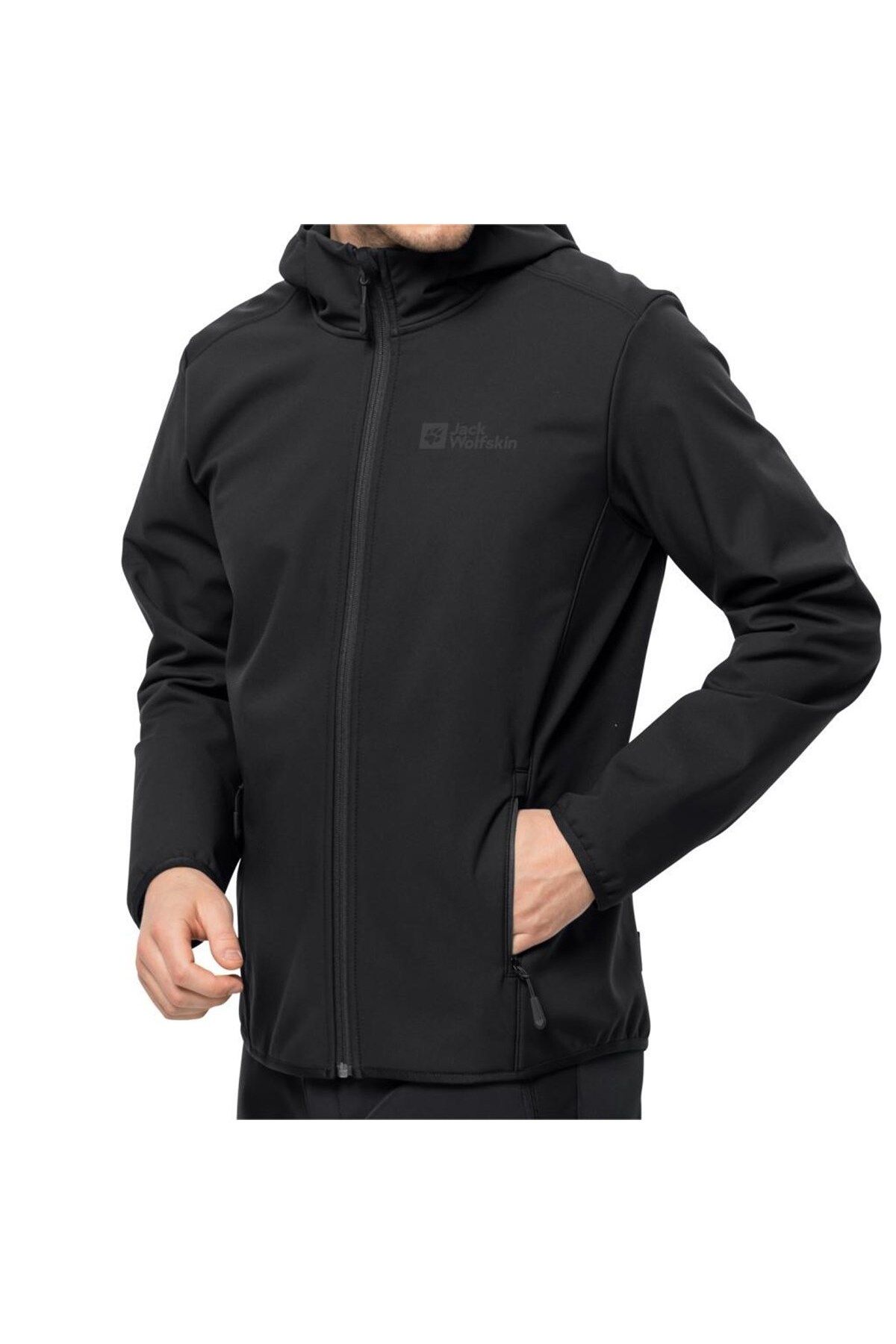 JACK WOLFSKİN BORNBERG HOODY 1307471-6000 ERKEK Siyah Mont&Ceket